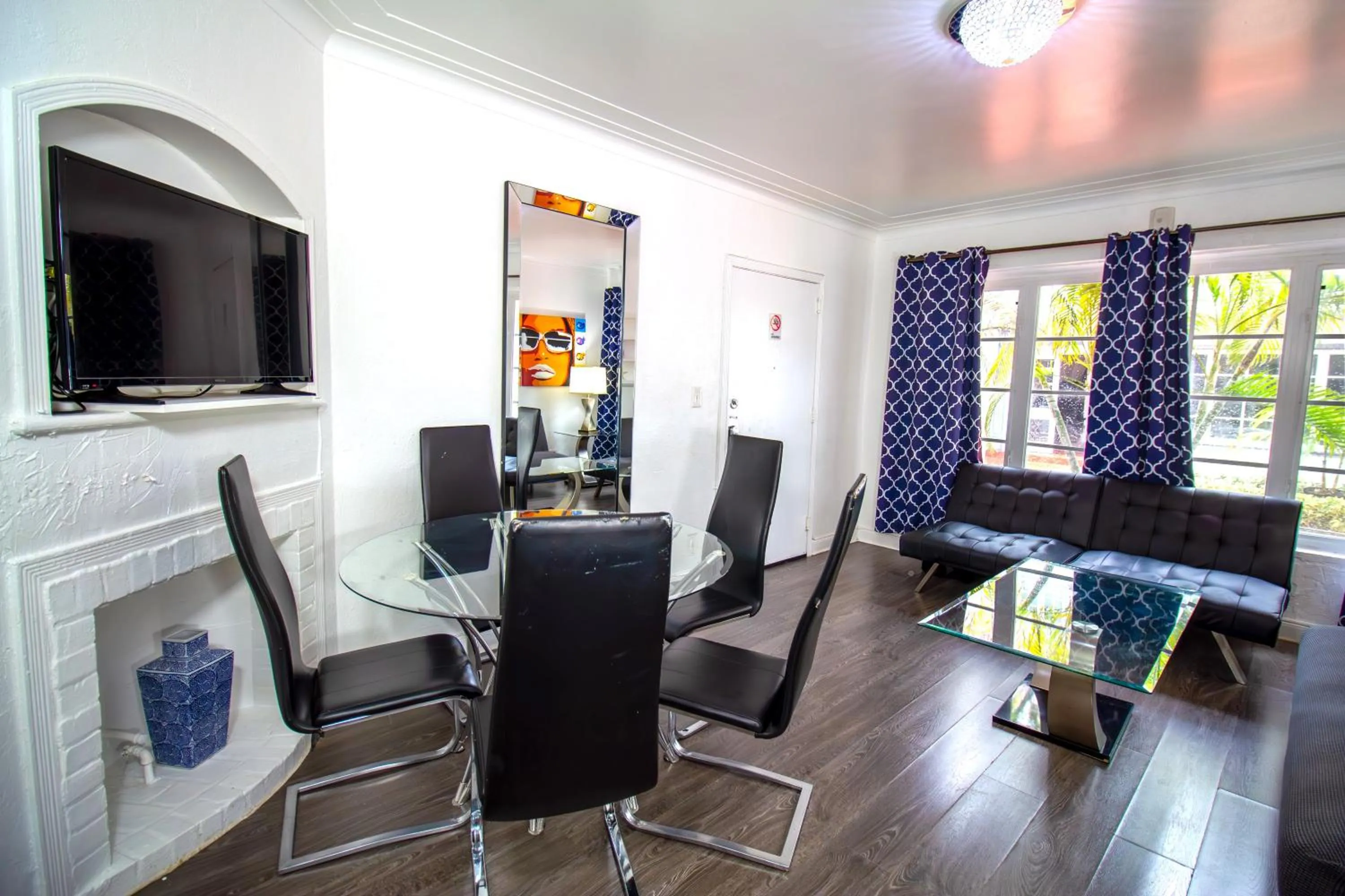Living room in Courtyard Apartments Part of the Oasis Casita Collection