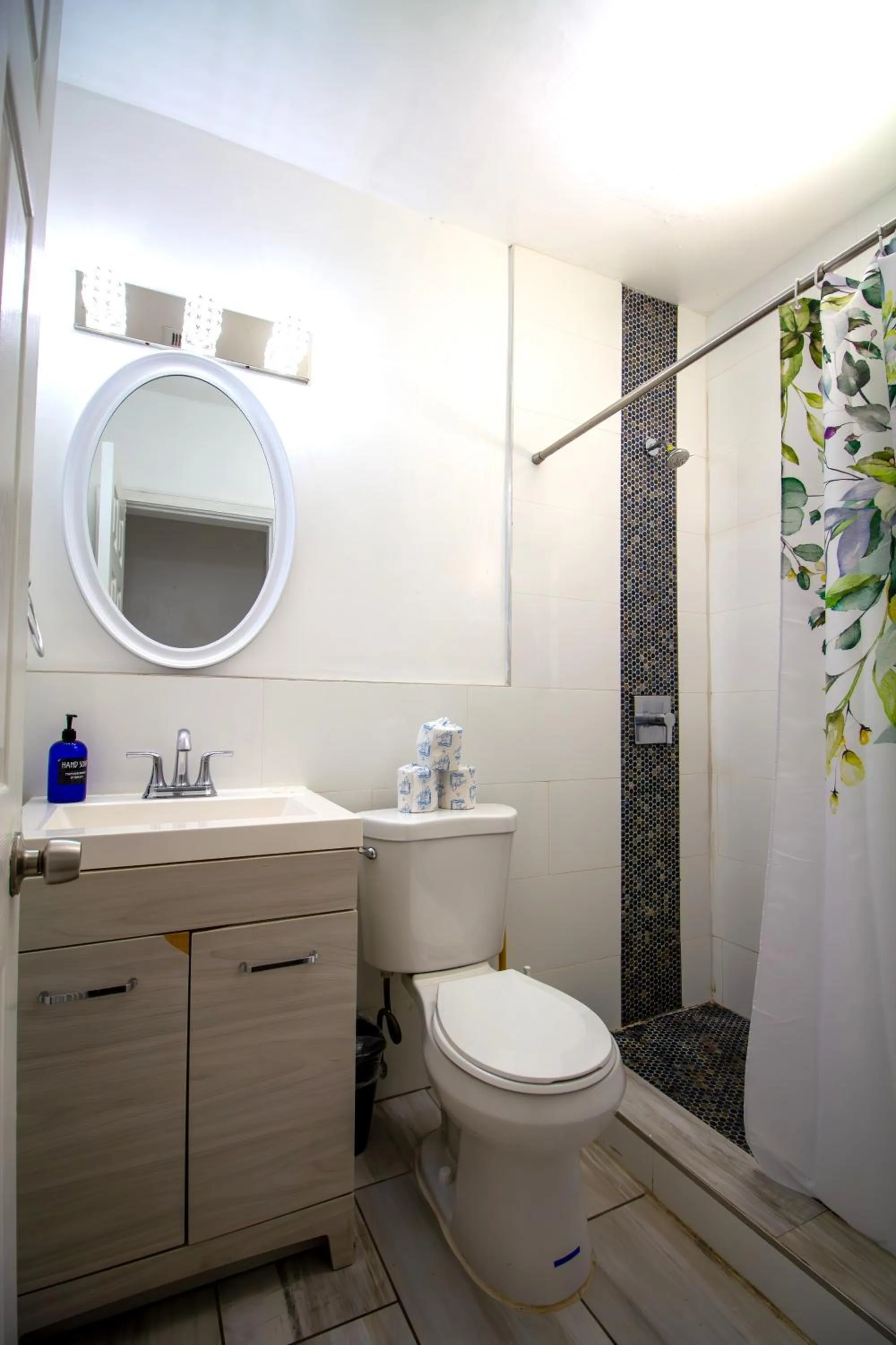 Shower in Courtyard Apartments Part of the Oasis Casita Collection
