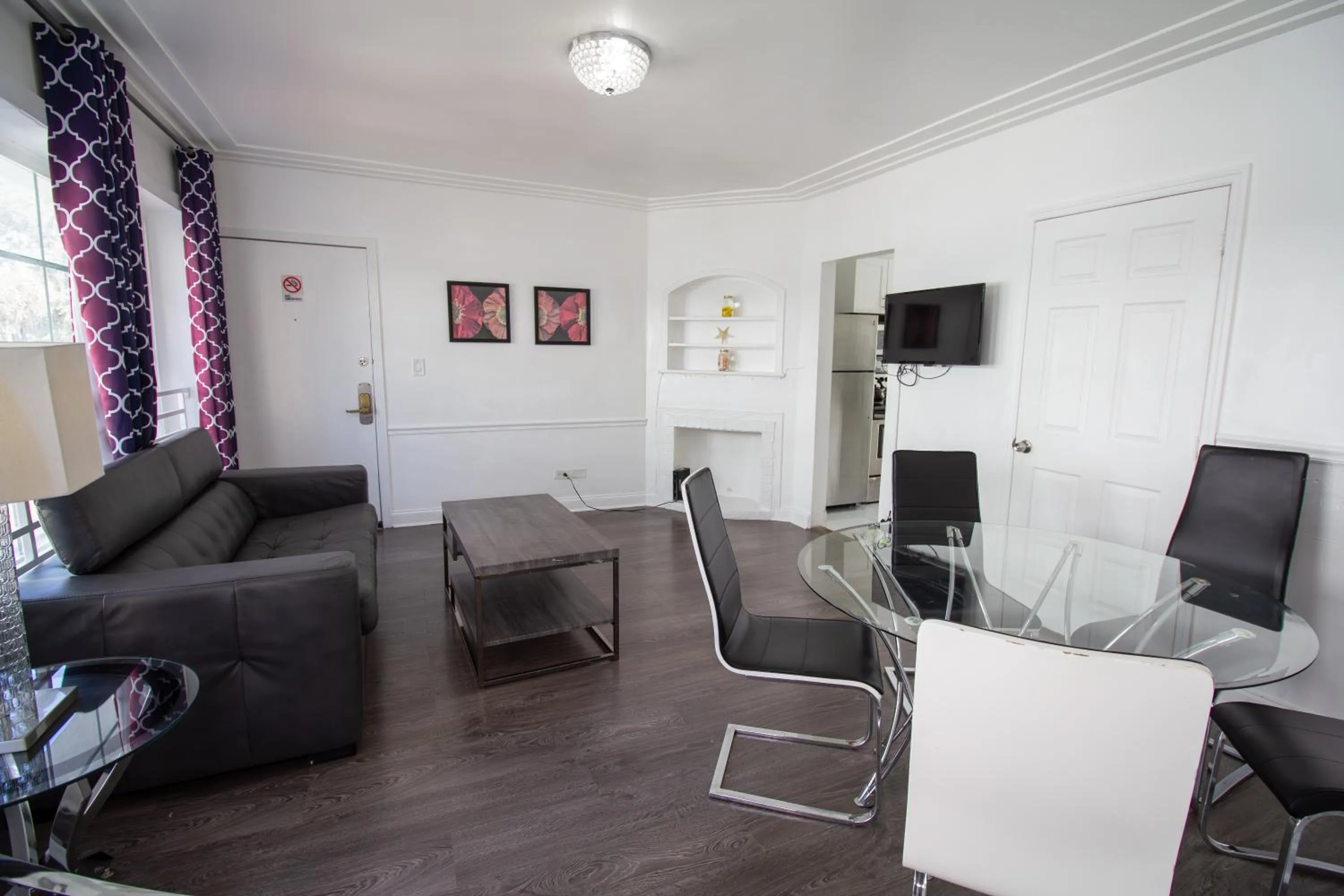 Living room in Courtyard Apartments Part of the Oasis Casita Collection