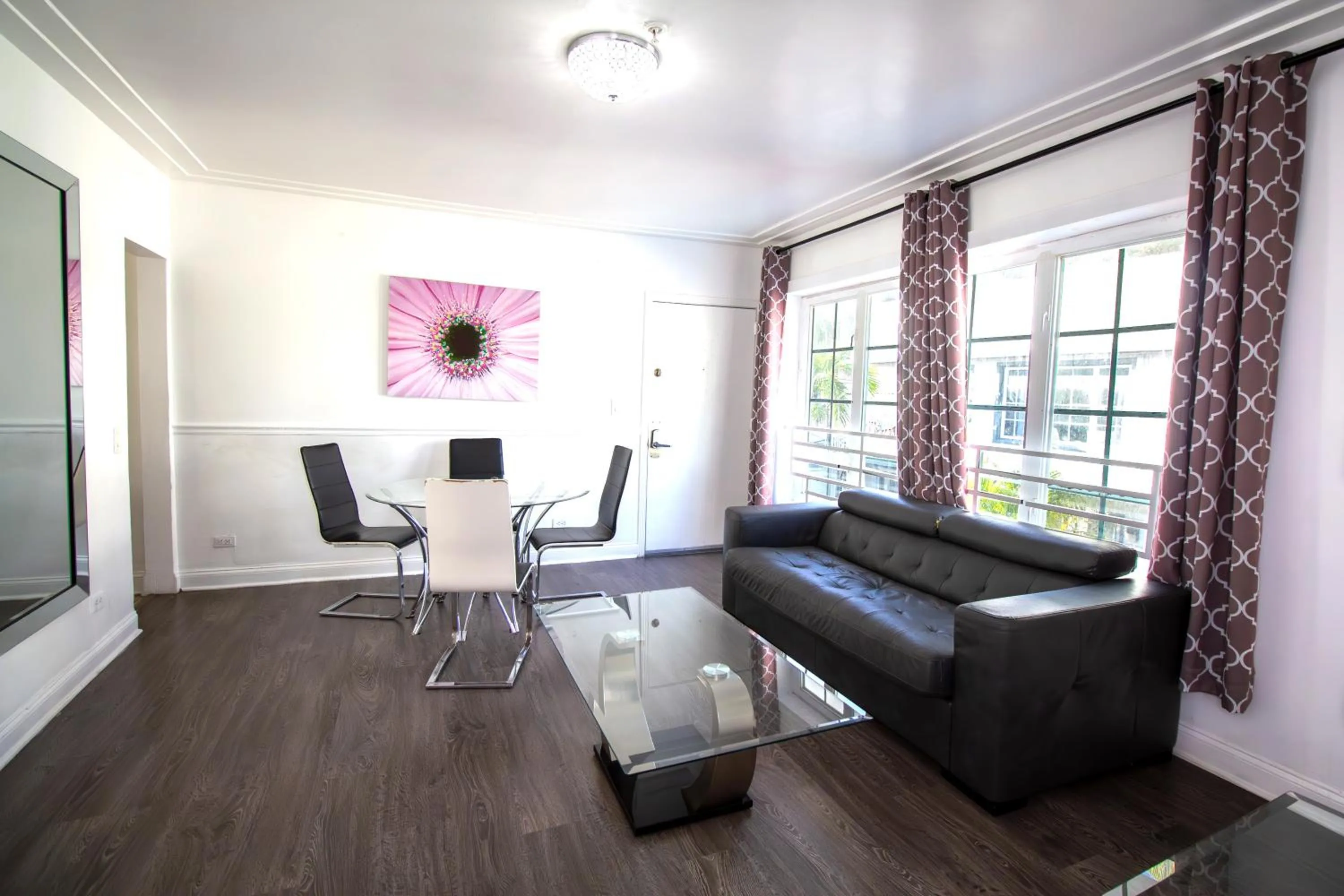 Living room in Courtyard Apartments Part of the Oasis Casita Collection