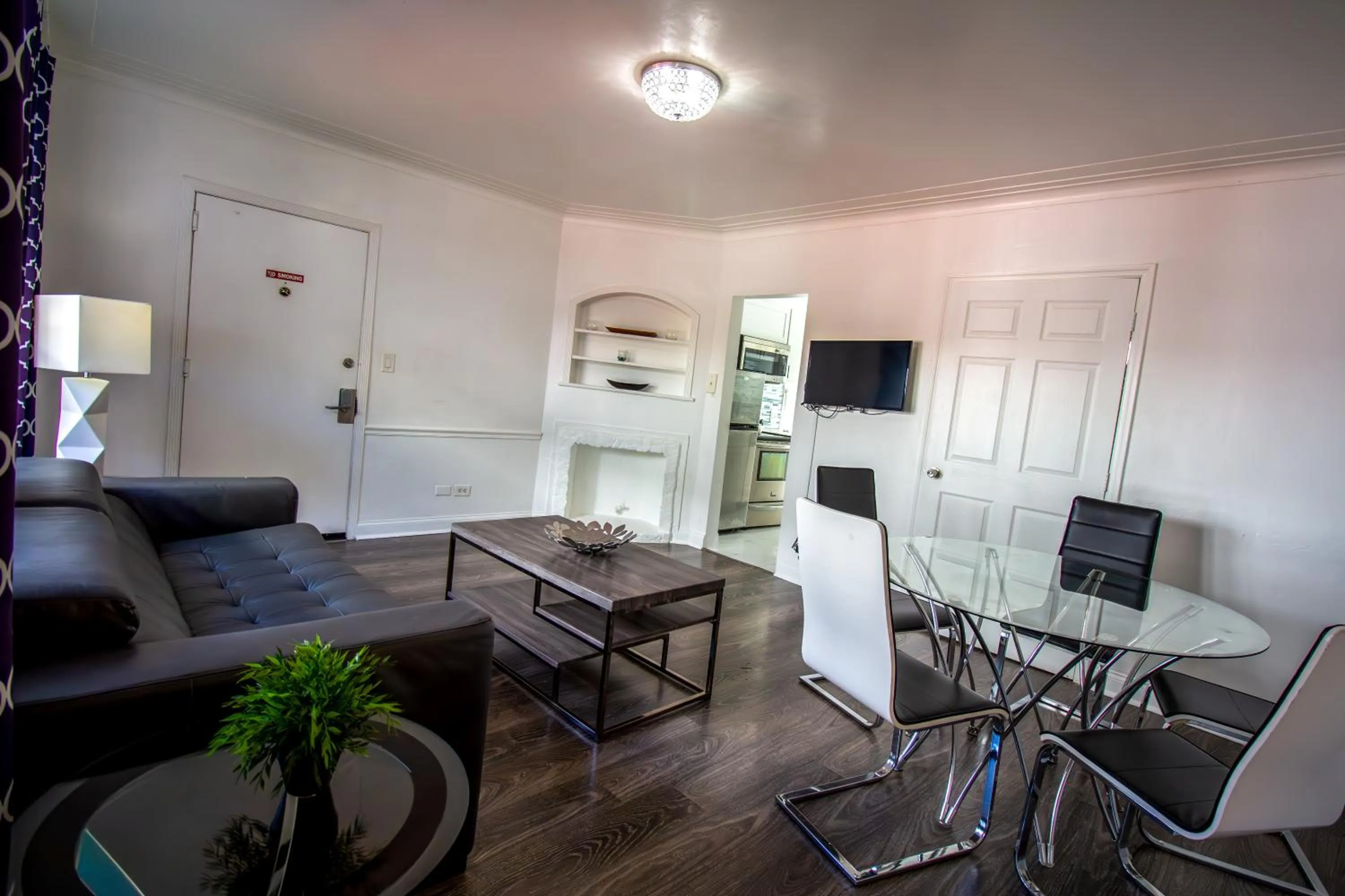 Living room in Courtyard Apartments Part of the Oasis Casita Collection
