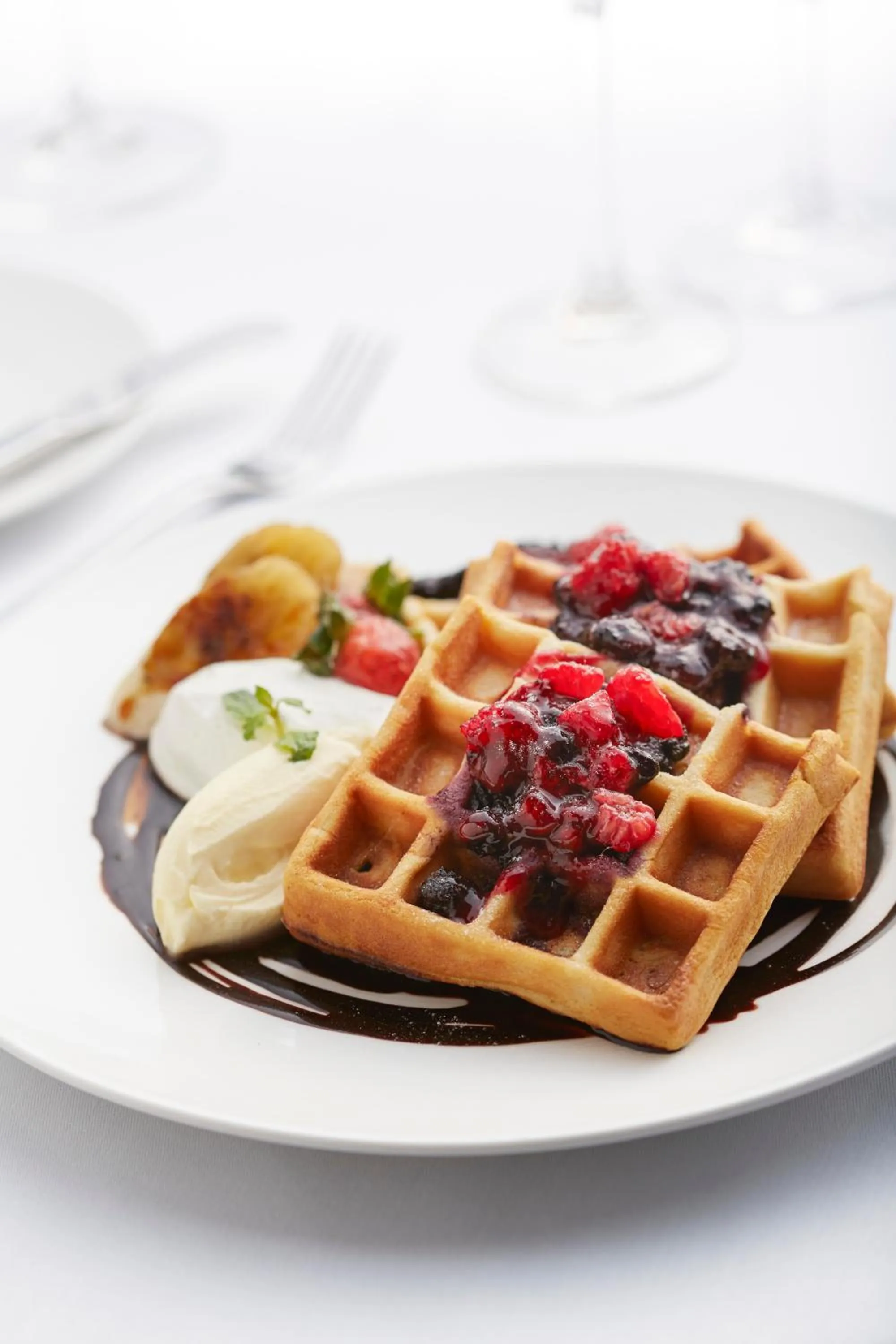 Food close-up in THE FACE Suites Hotel