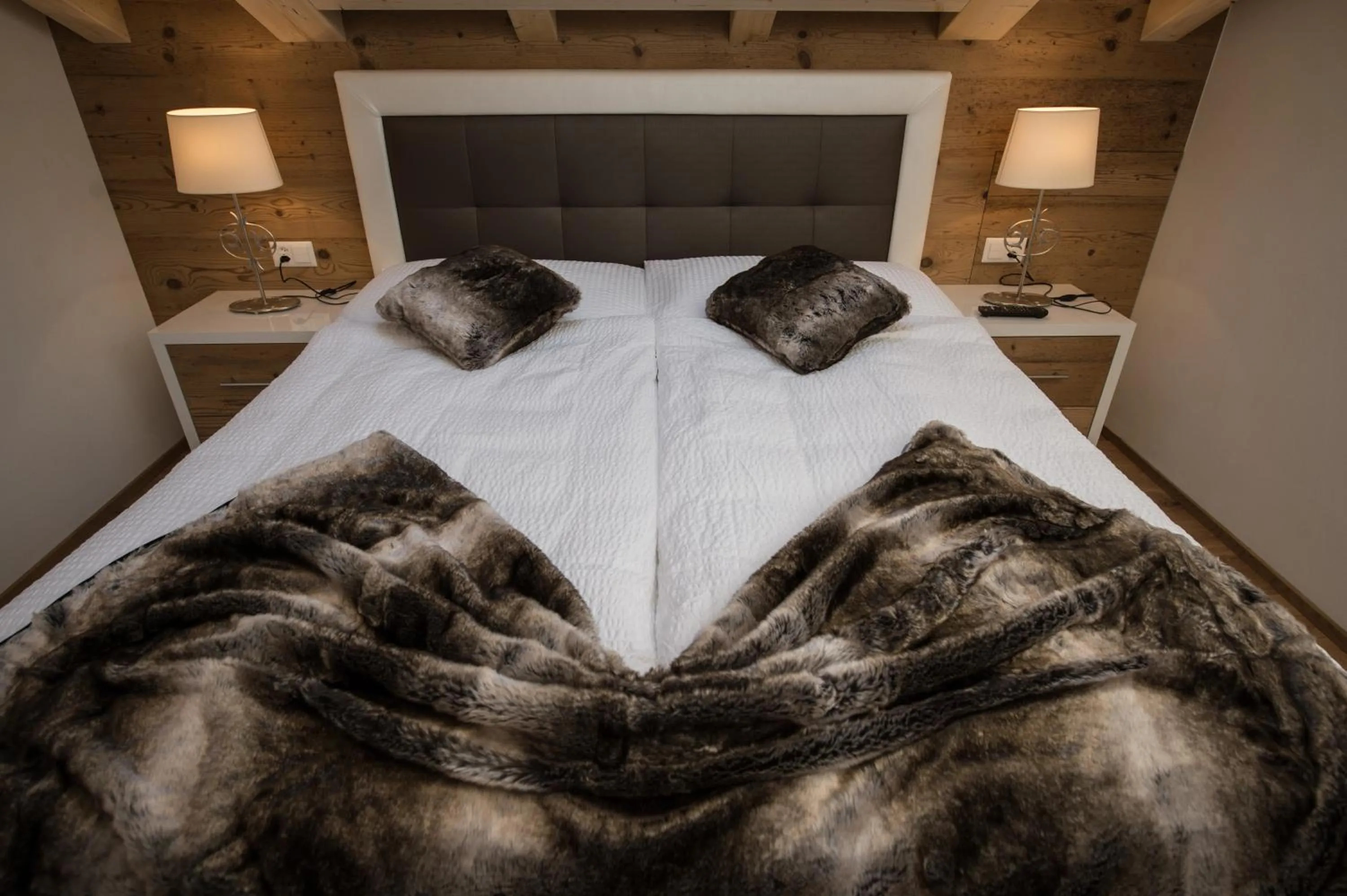 Bed in Panorama Ski Lodge