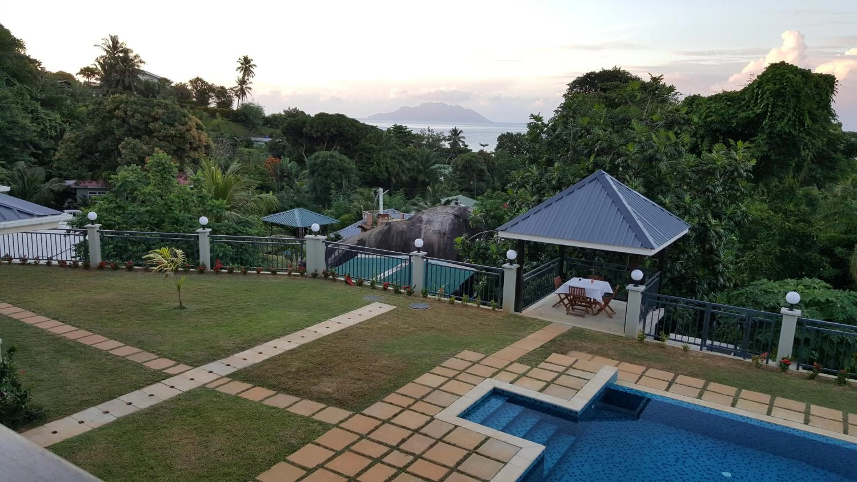 Pool view in Bambous River Lodge