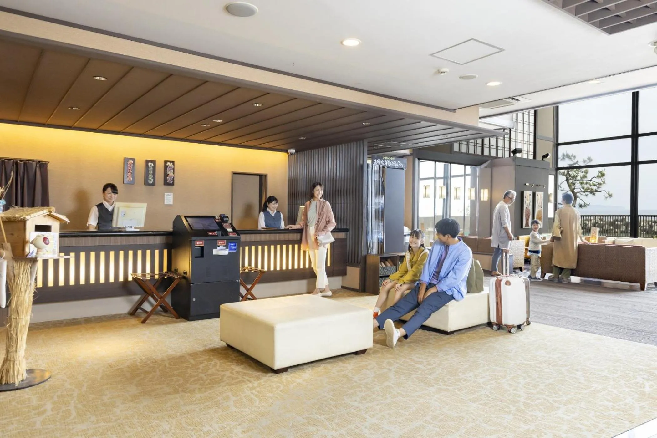 Lobby or reception in Ooedo Onsen Monogatari Kaike