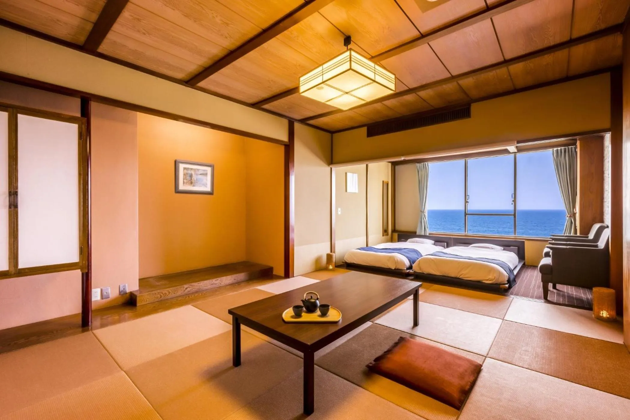 Photo of the whole room, Bed in Ooedo Onsen Monogatari Kaike