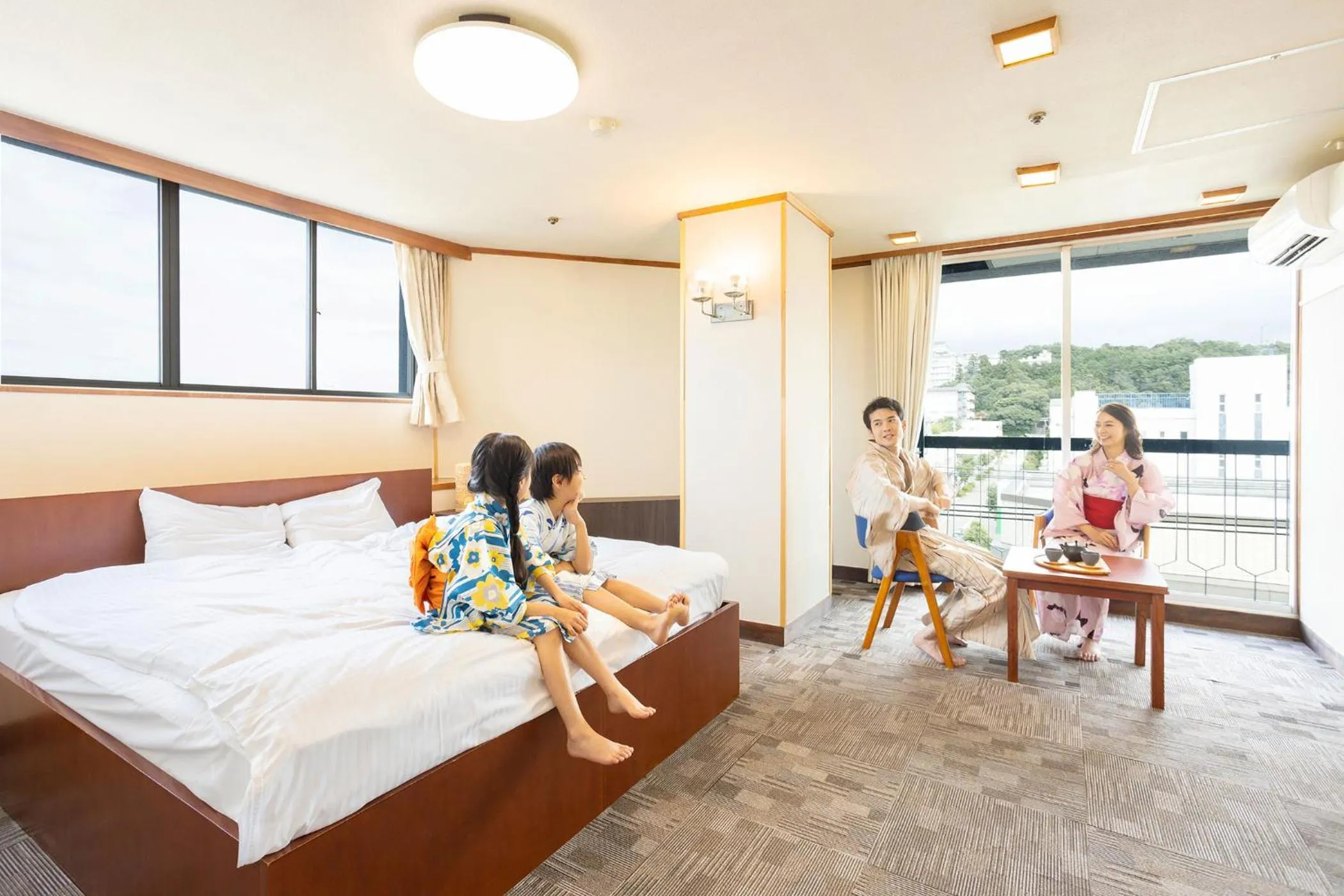 Photo of the whole room, Bed in Ooedo Onsen Monogatari Yamashiro Saichoraku