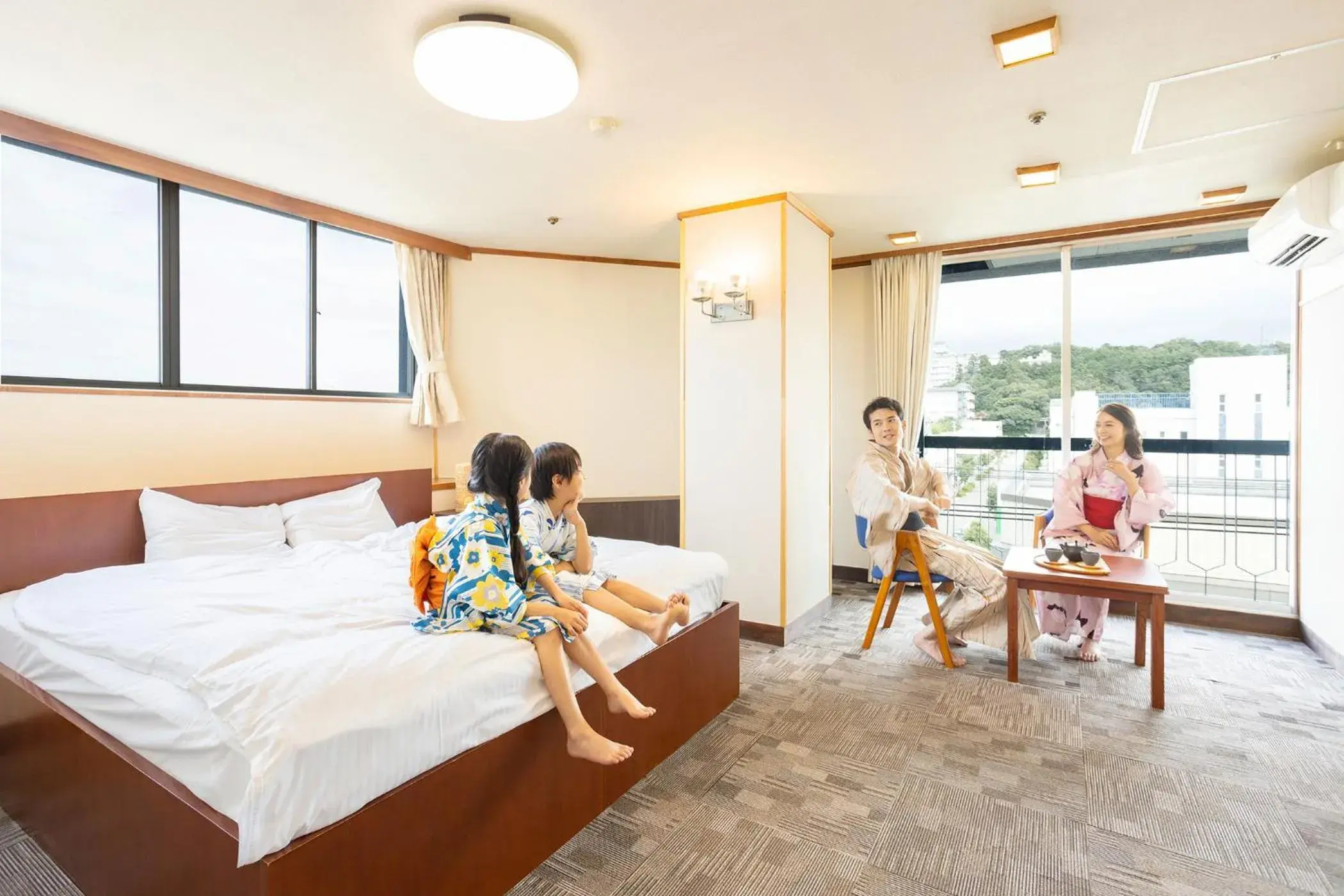 Photo of the whole room, Bed in Ooedo Onsen Monogatari Yamashiro Saichoraku Photo of the whole room, Bed in Ooedo Onsen Monogatari Yamashiro Saichoraku