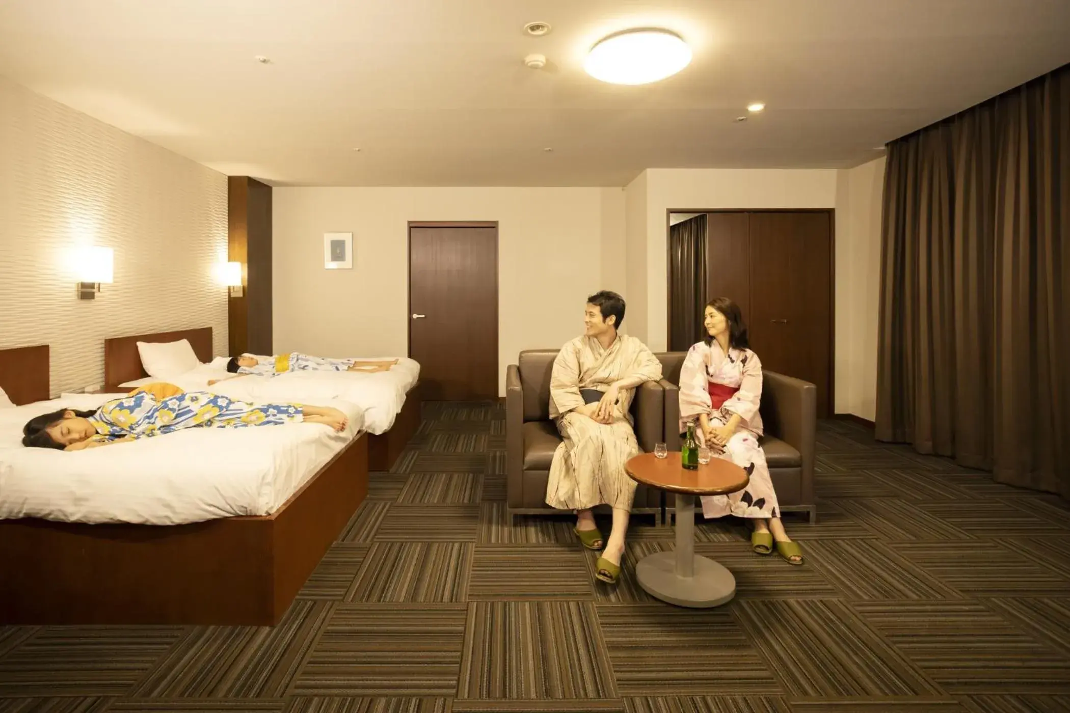 Photo of the whole room, Bed in Ooedo Onsen Monogatari Yamashiro Saichoraku Photo of the whole room, Bed in Ooedo Onsen Monogatari Yamashiro Saichoraku