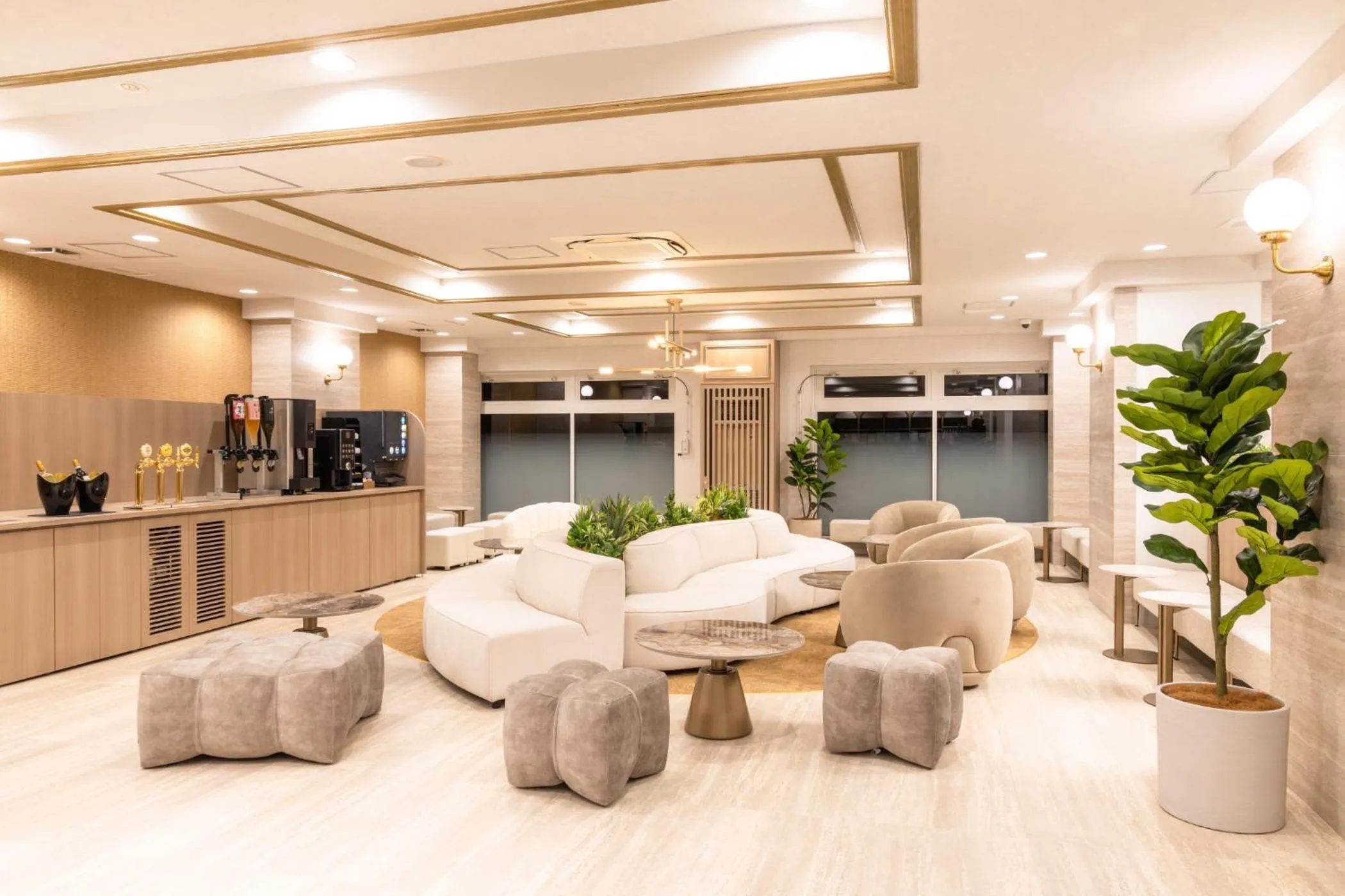 Lounge or bar in Ooedo Onsen Monogatari Premium Shima Saichoraku