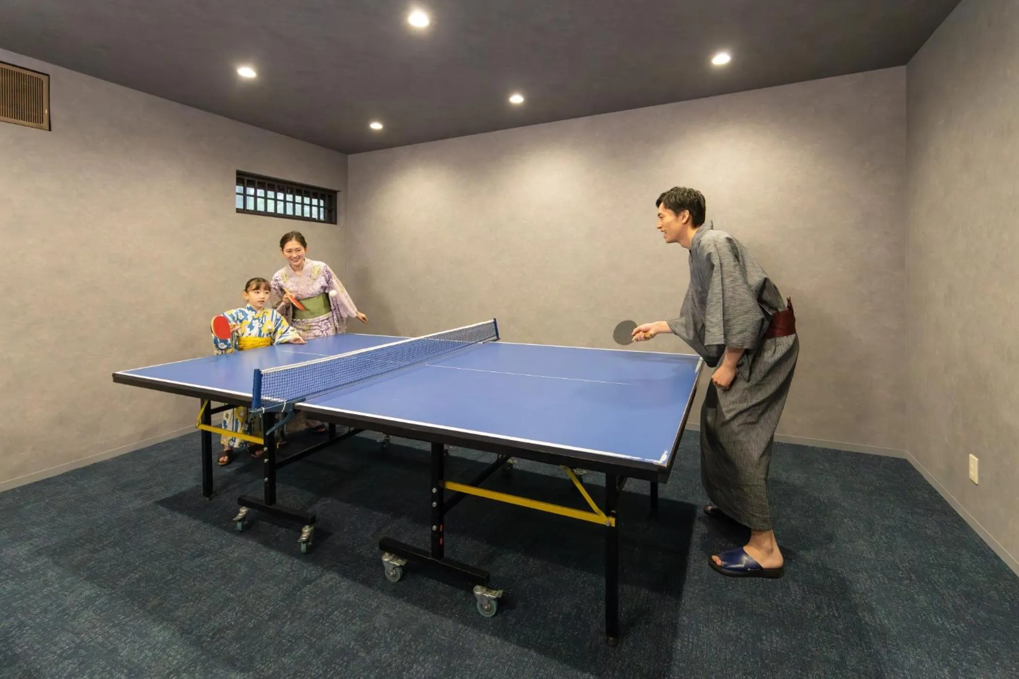 Table tennis in Ooedo Onsen Monogatari Premium Shima Saichoraku