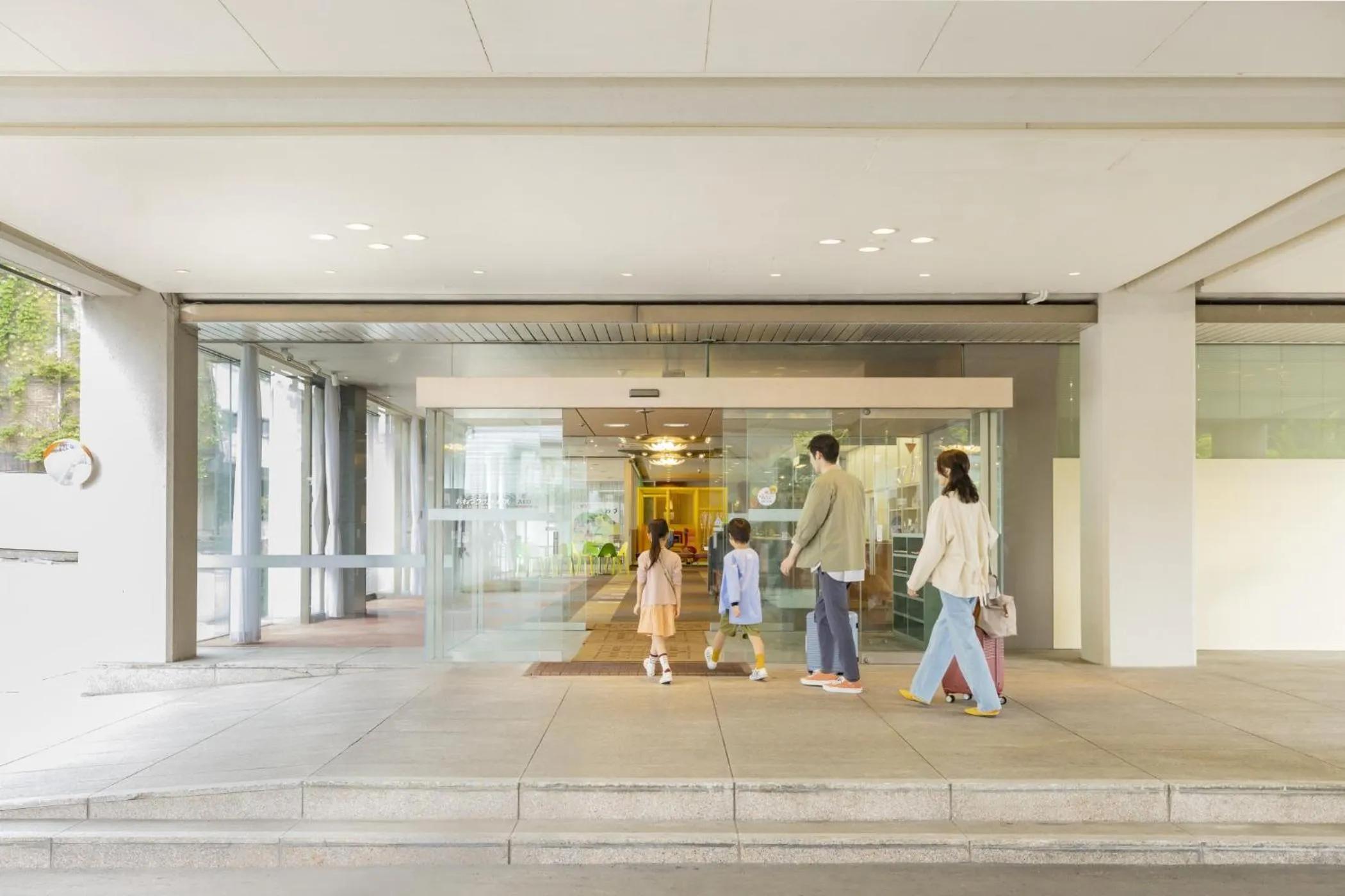 Facade/entrance in Ooedo Onsen Monogatari Awazu Grand Hotel