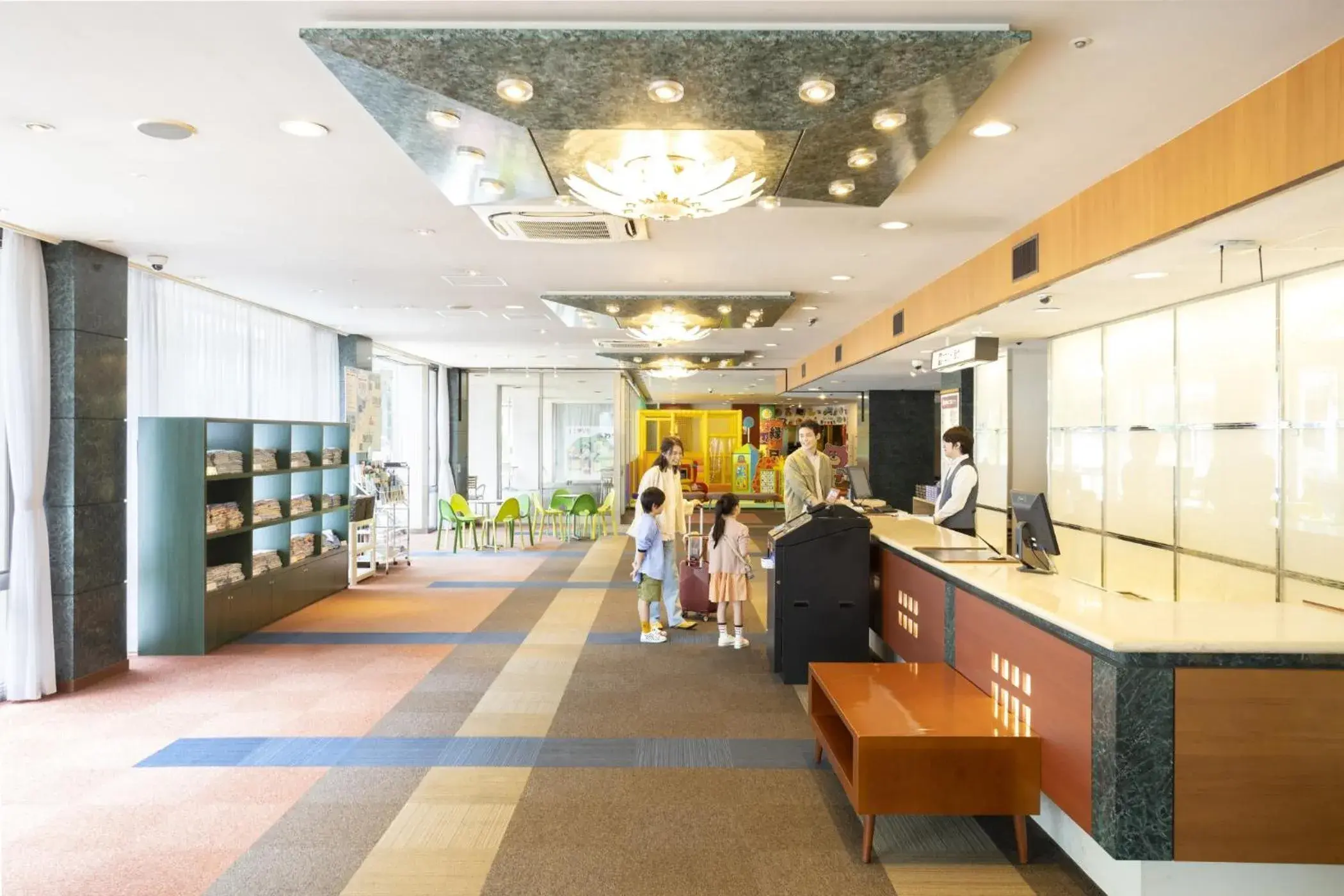 Lobby or reception in Ooedo Onsen Monogatari Awazu Grand Hotel Lobby or reception in Ooedo Onsen Monogatari Awazu Grand Hotel
