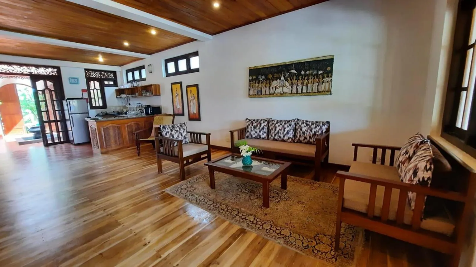 Kitchen or kitchenette in Lanka Beach Boutique Bungalows & Grand Villa