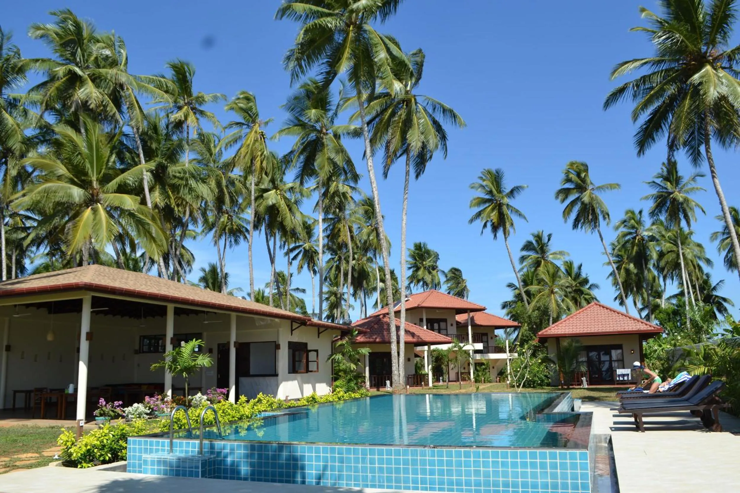 Swimming pool in Lanka Beach Boutique Bungalows & Grand Villa