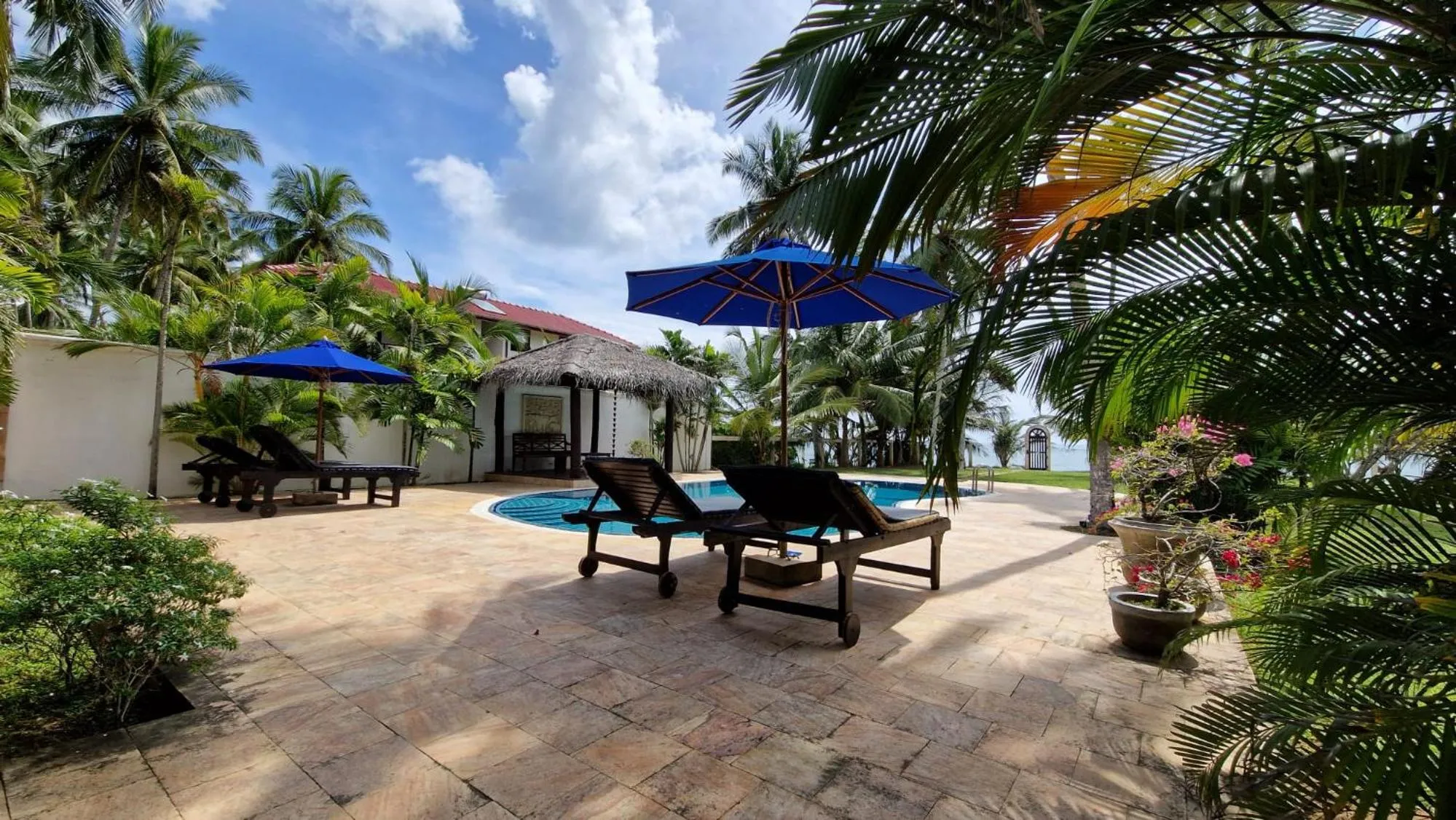 Pool view in Lanka Beach Boutique Bungalows & Grand Villa