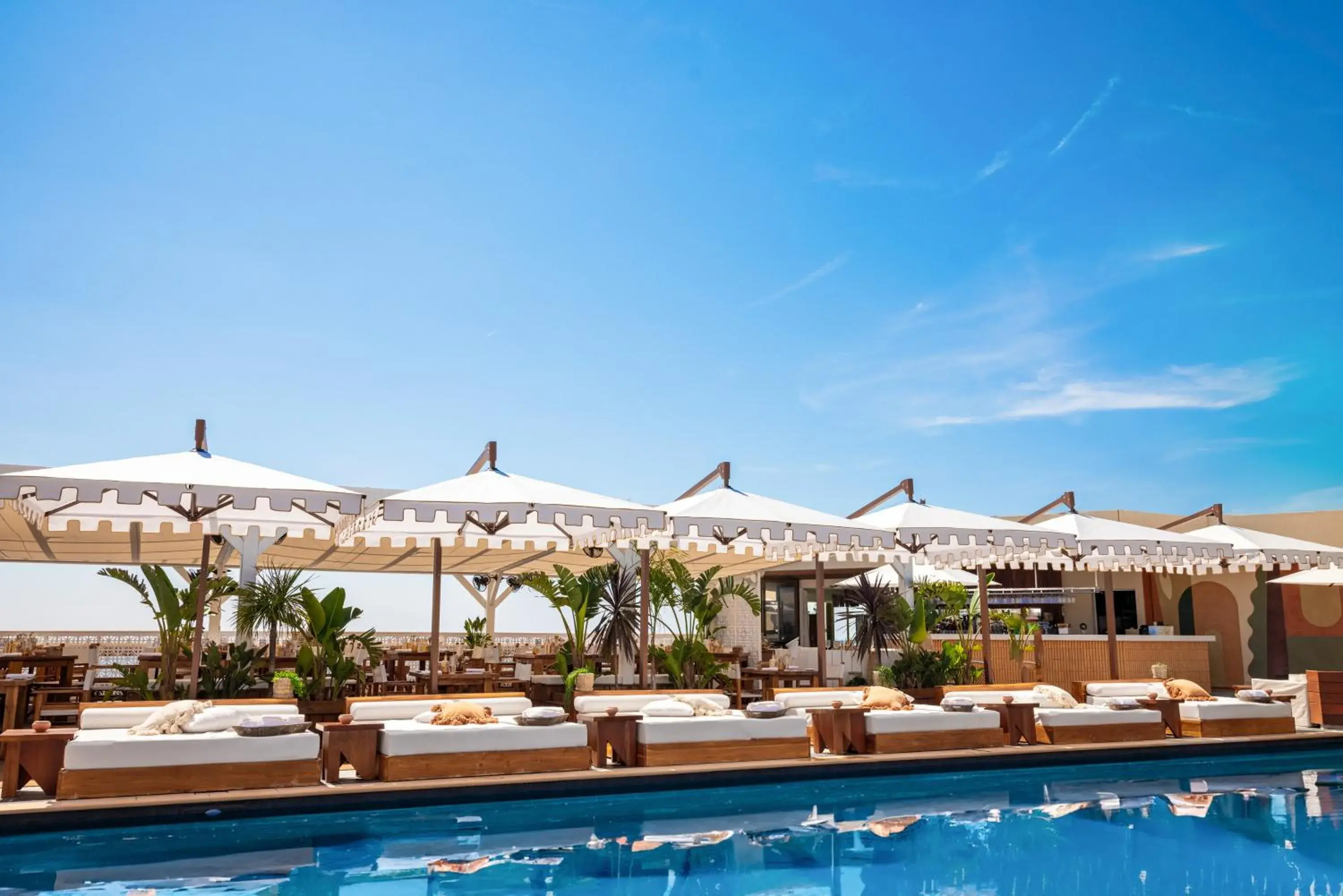 Swimming pool in Fairmont Monte Carlo Swimming pool in Fairmont Monte Carlo
