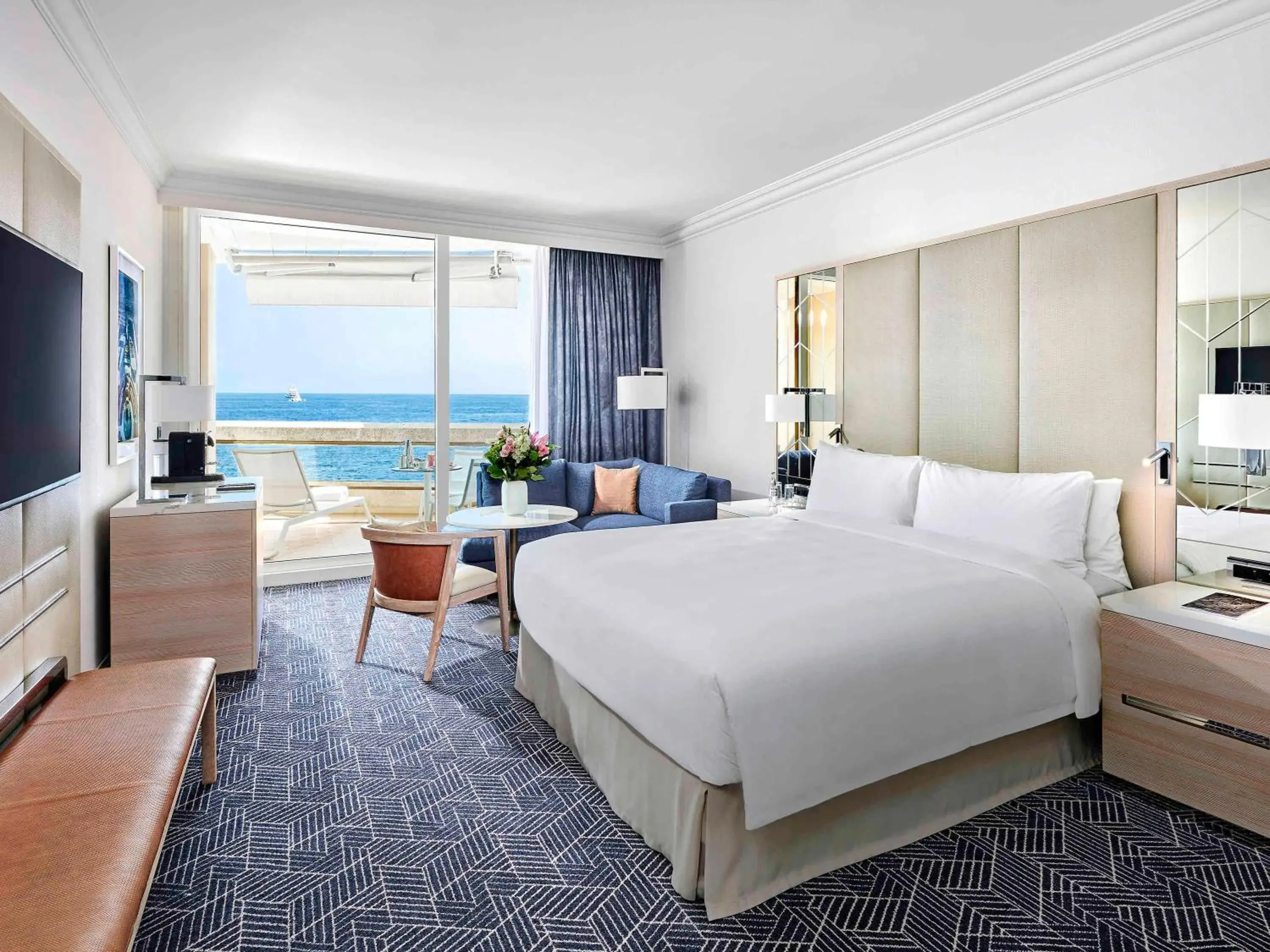 Bedroom, Bed in Fairmont Monte Carlo Bedroom, Bed in Fairmont Monte Carlo