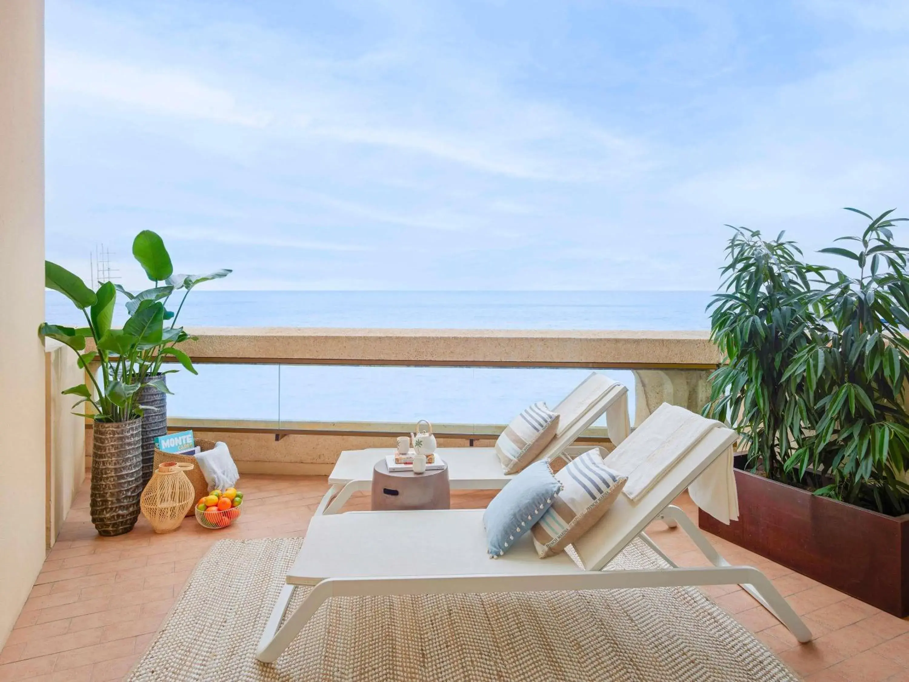 Signature Double Room with Two Double Beds and Sea View in Fairmont Monte Carlo Signature Double Room with Two Double Beds and Sea View in Fairmont Monte Carlo