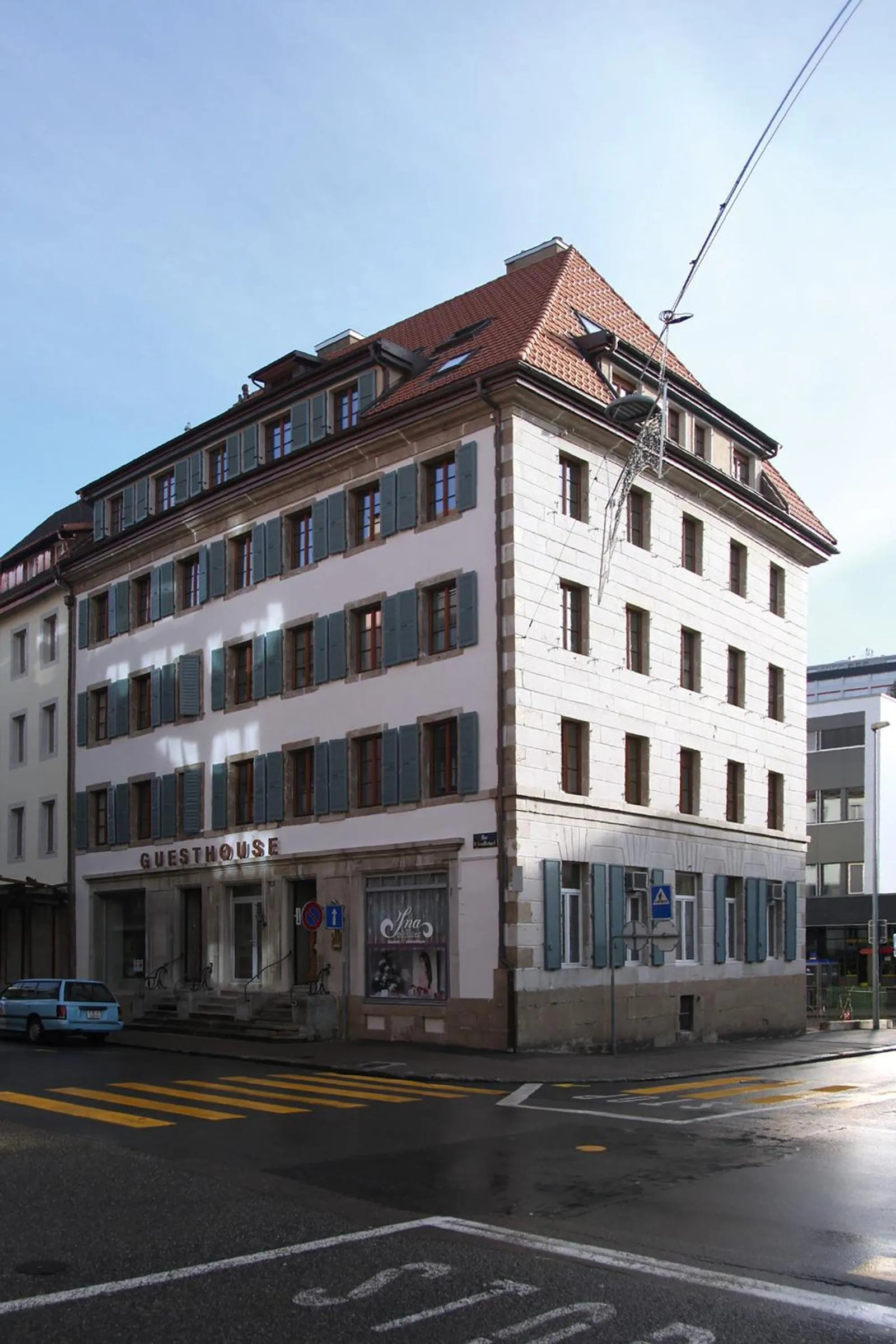 Property building in Boutique-Hotel Guesthouse Le Locle