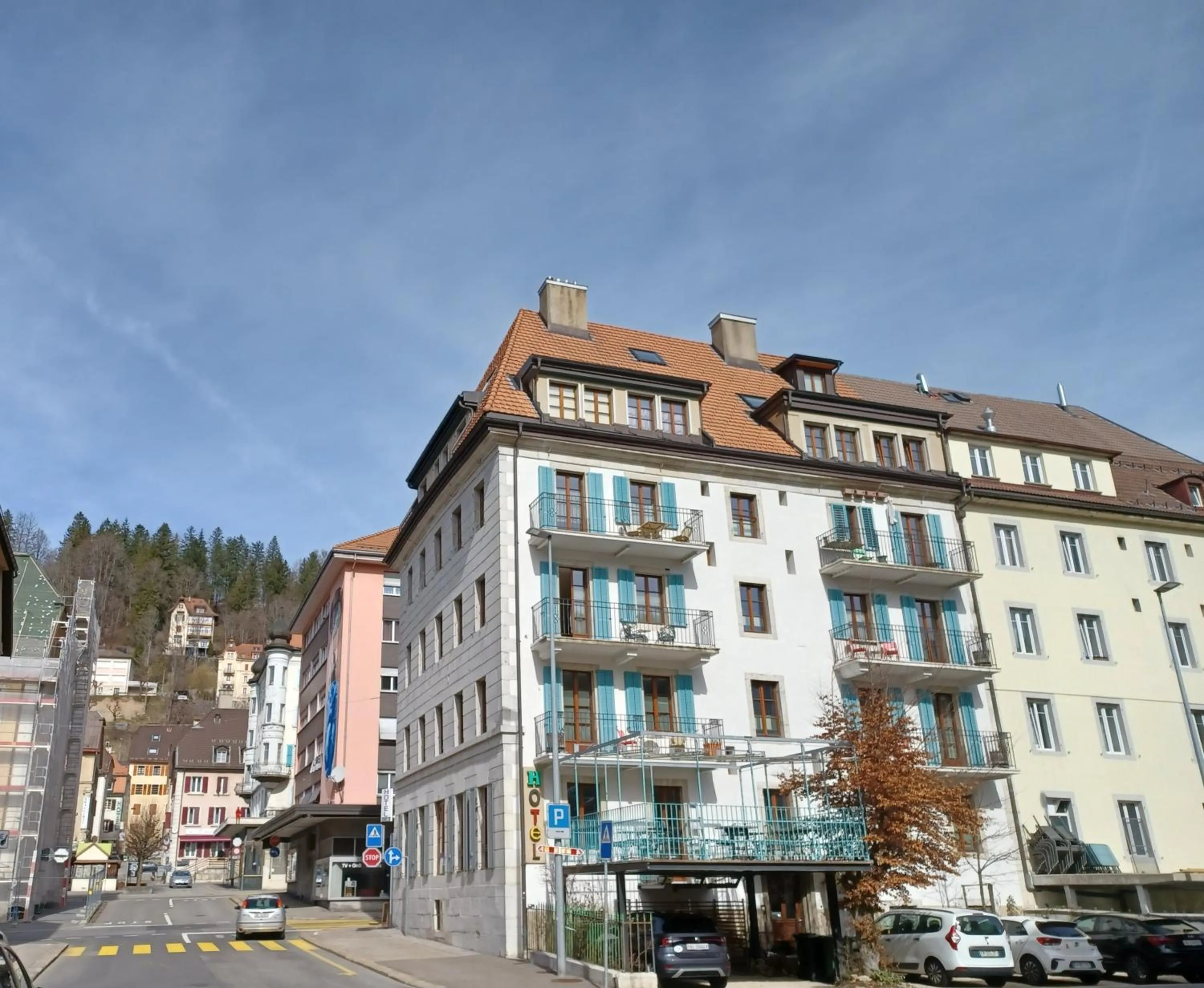 Property building in Boutique-Hotel Guesthouse Le Locle