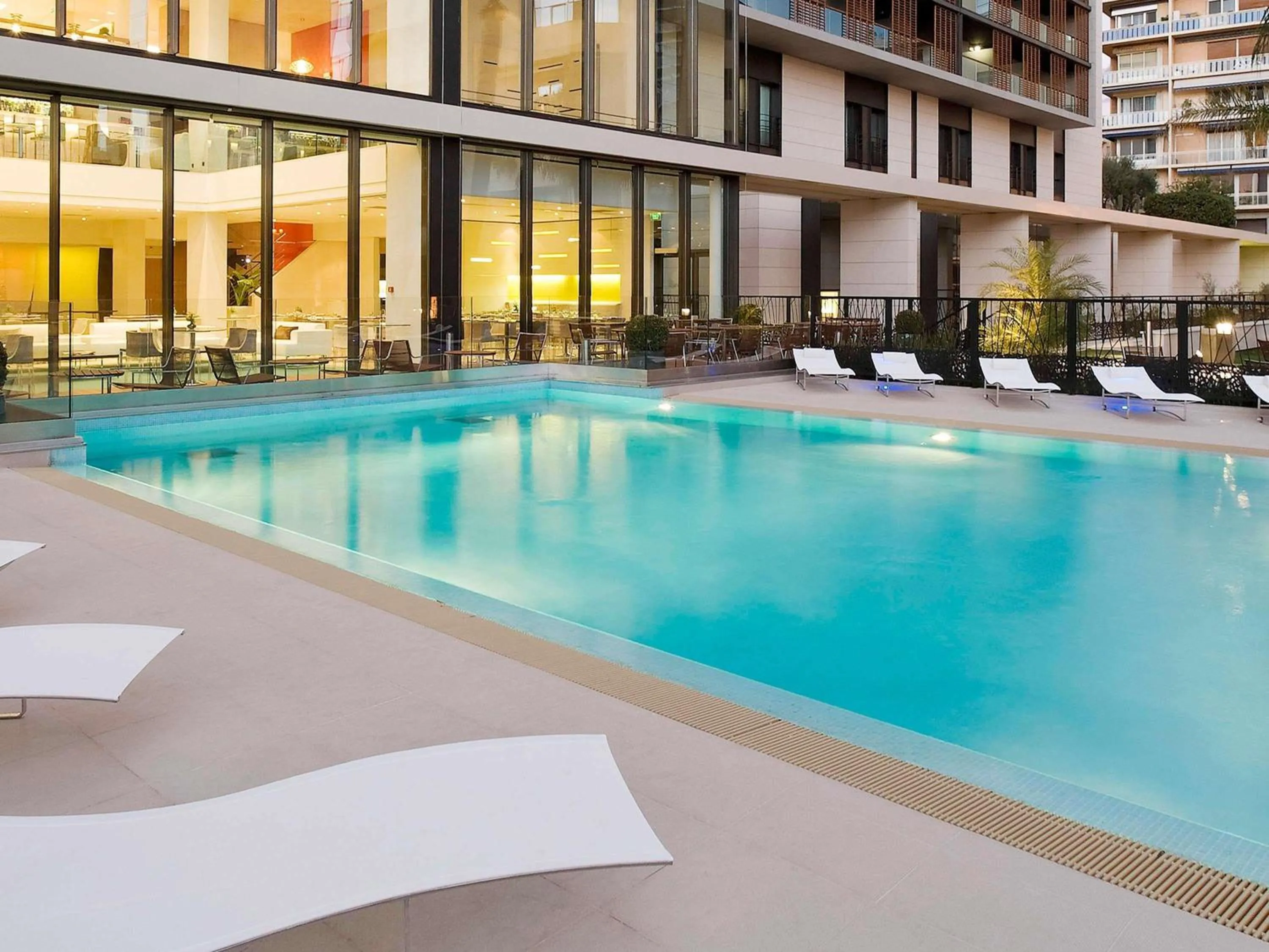 Pool view in Novotel Monte-Carlo