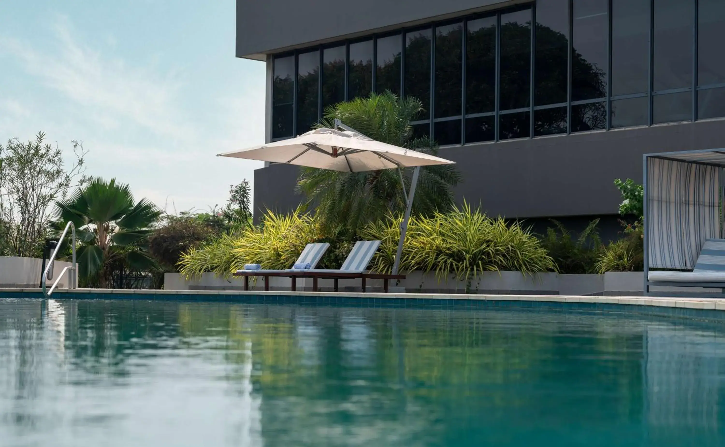 Pool view in Radisson Blu Okoume Palace Hotel, Libreville Pool view in Radisson Blu Okoume Palace Hotel, Libreville