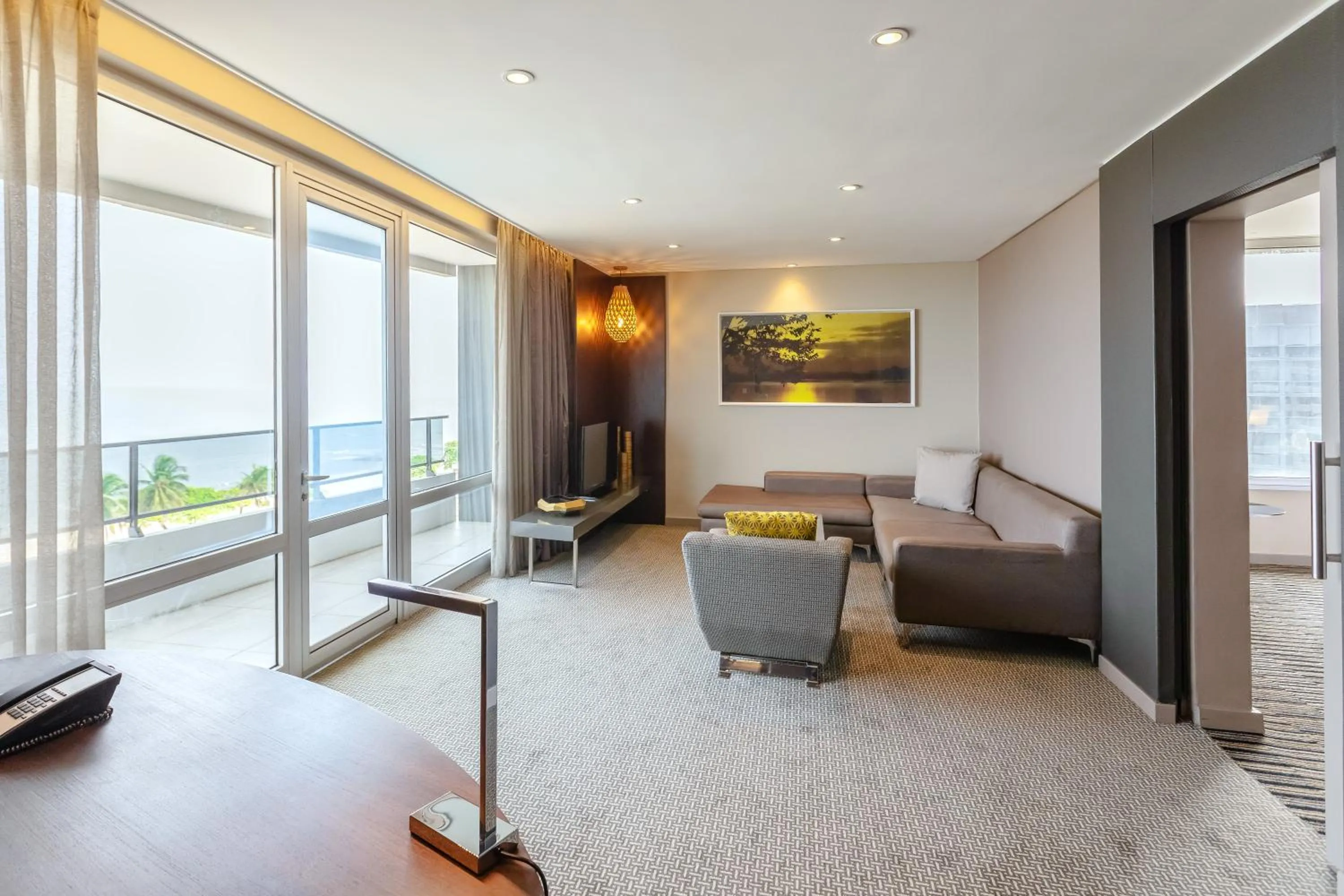 Seating area in Radisson Blu Okoume Palace Hotel, Libreville