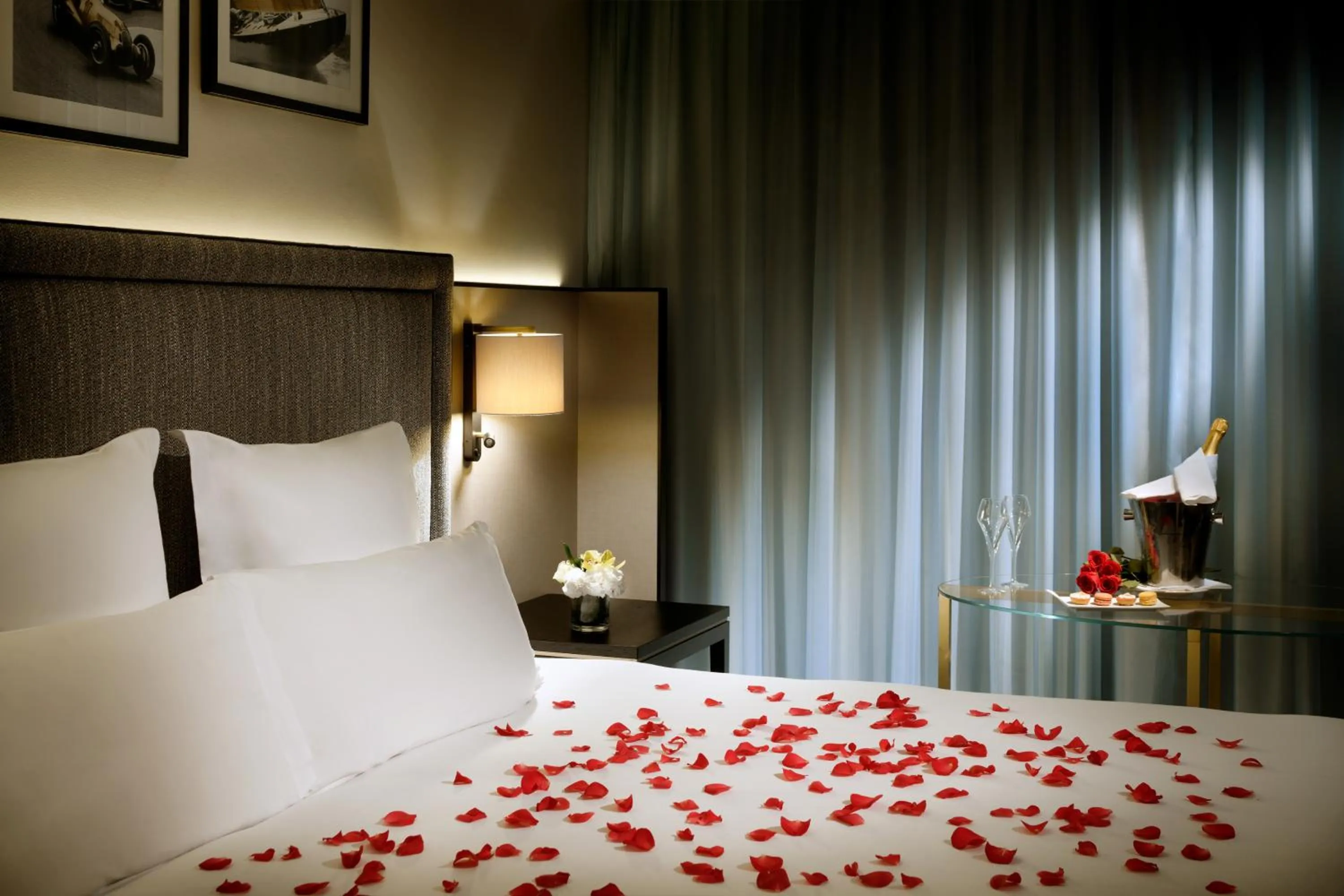 Decorative detail, Bed in Columbus Hotel Monte-Carlo, Curio Collection by Hilton