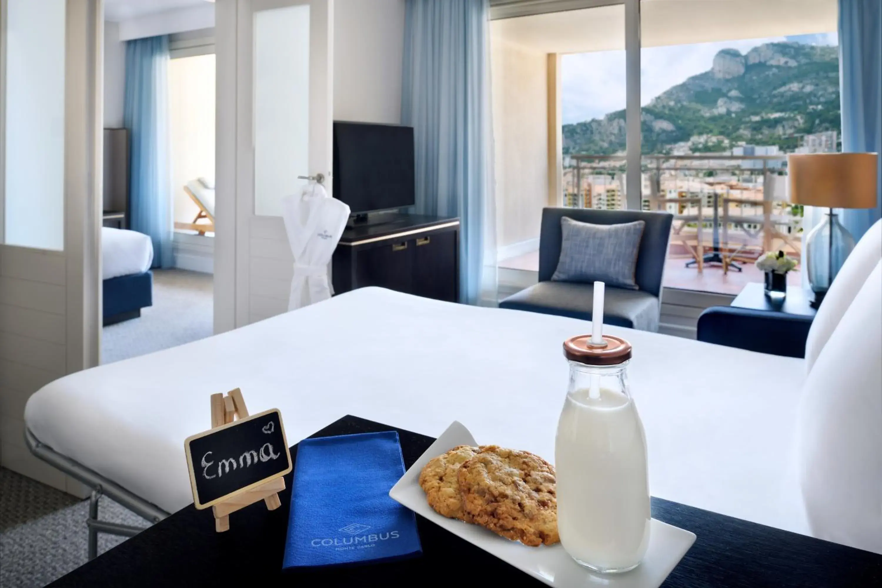 Bed in Columbus Hotel Monte-Carlo, Curio Collection by Hilton Bed in Columbus Hotel Monte-Carlo, Curio Collection by Hilton