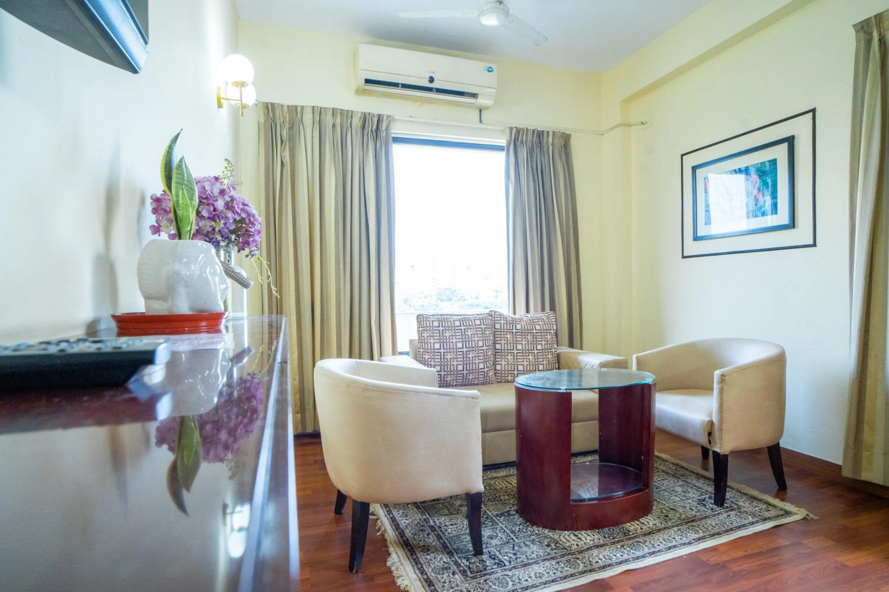 Living room in Enkay Residency V Block-Cyber City