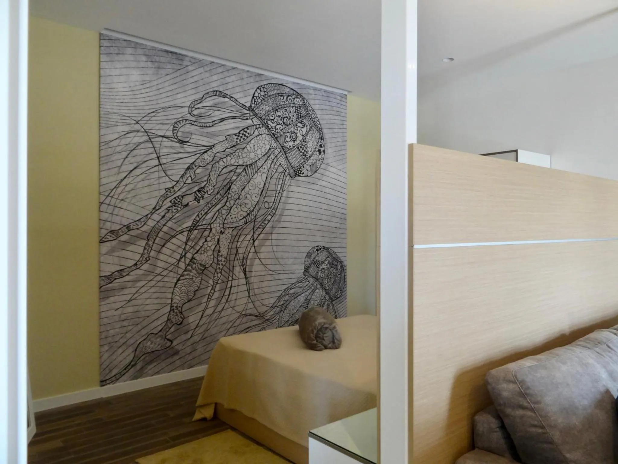 Bedroom, Bed in Three Cities Apartments