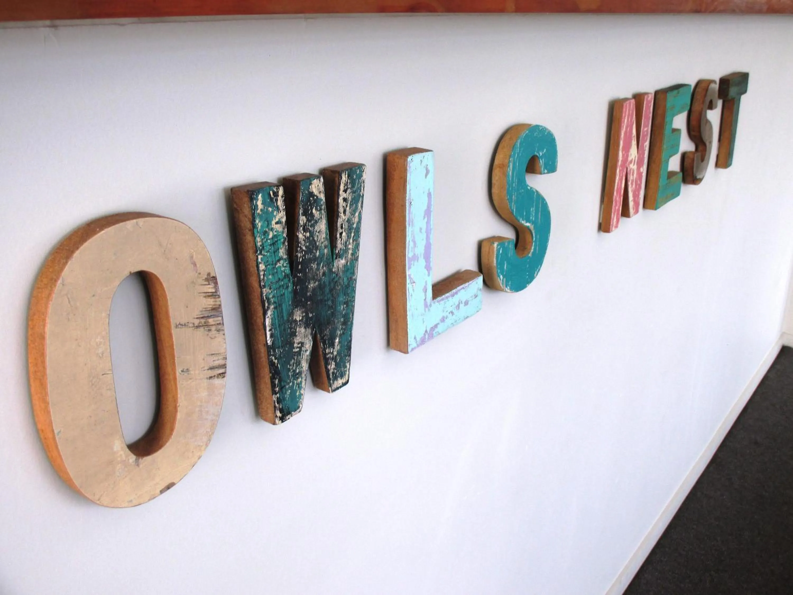 Decorative detail in FatOwl Motel, Bar & Eatery