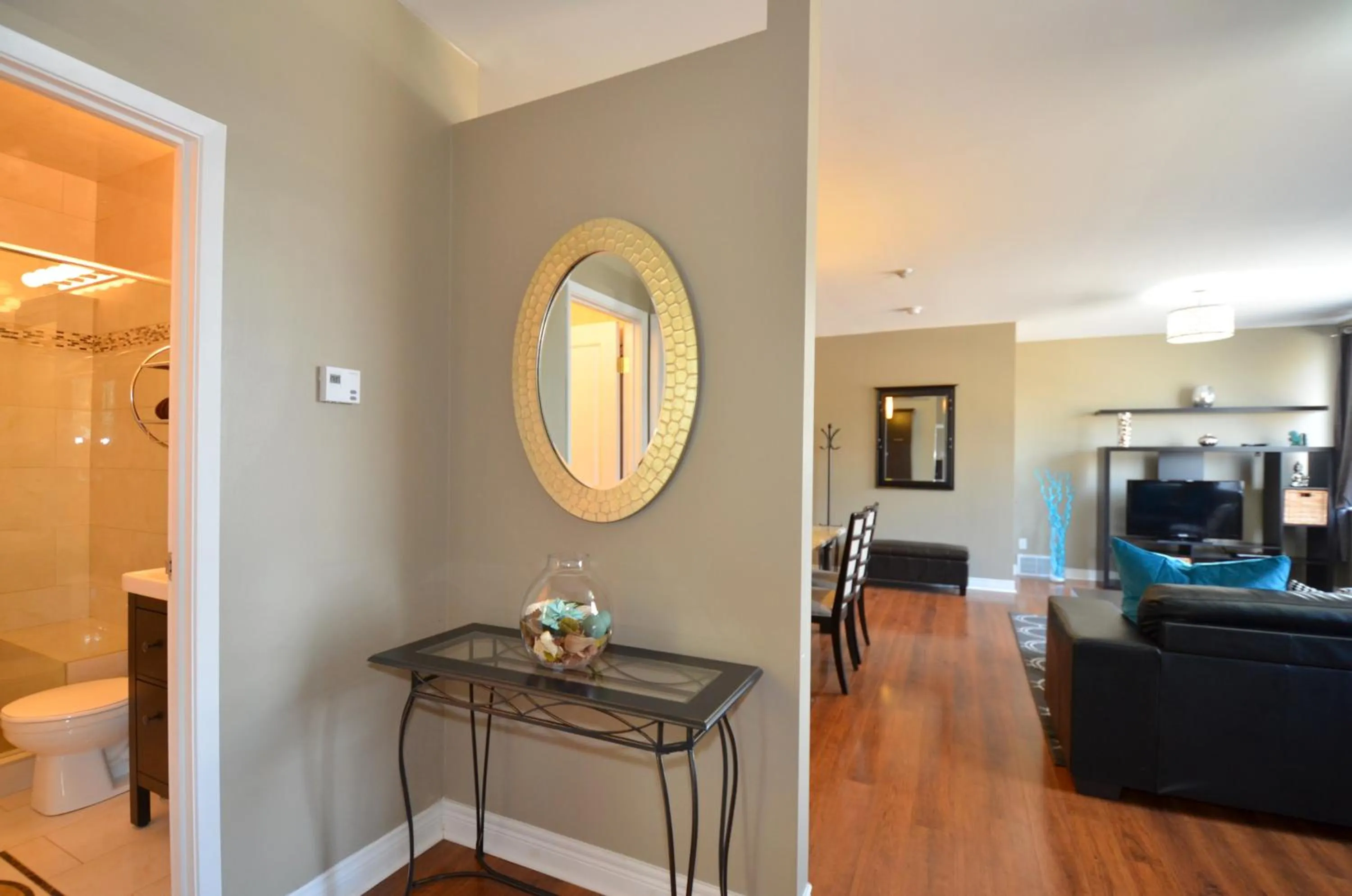 Living room in The SoMa Furnished Residences