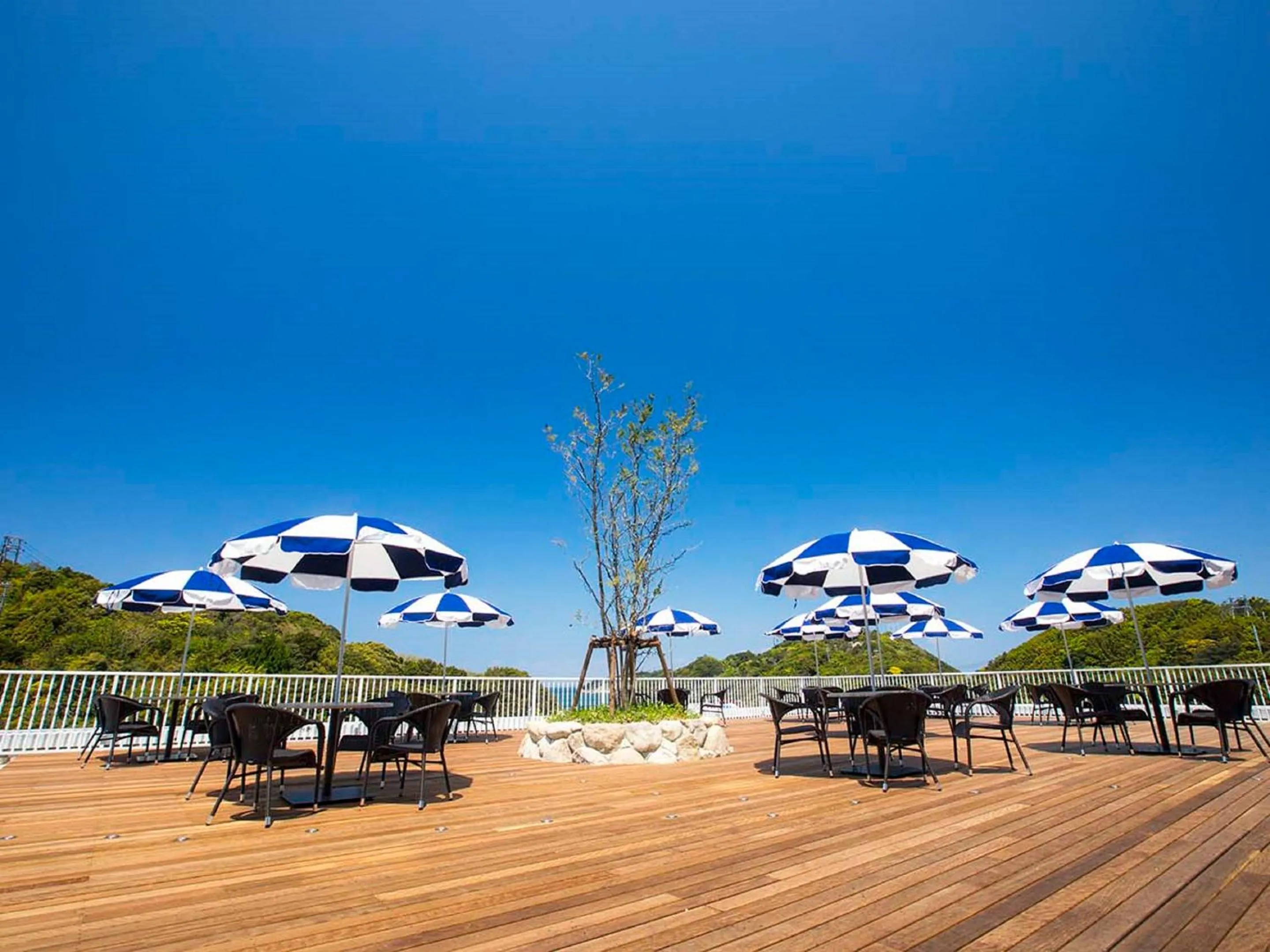 Balcony/Terrace in Ooedo Onsen Monogatari Premium Toba Saichoraku