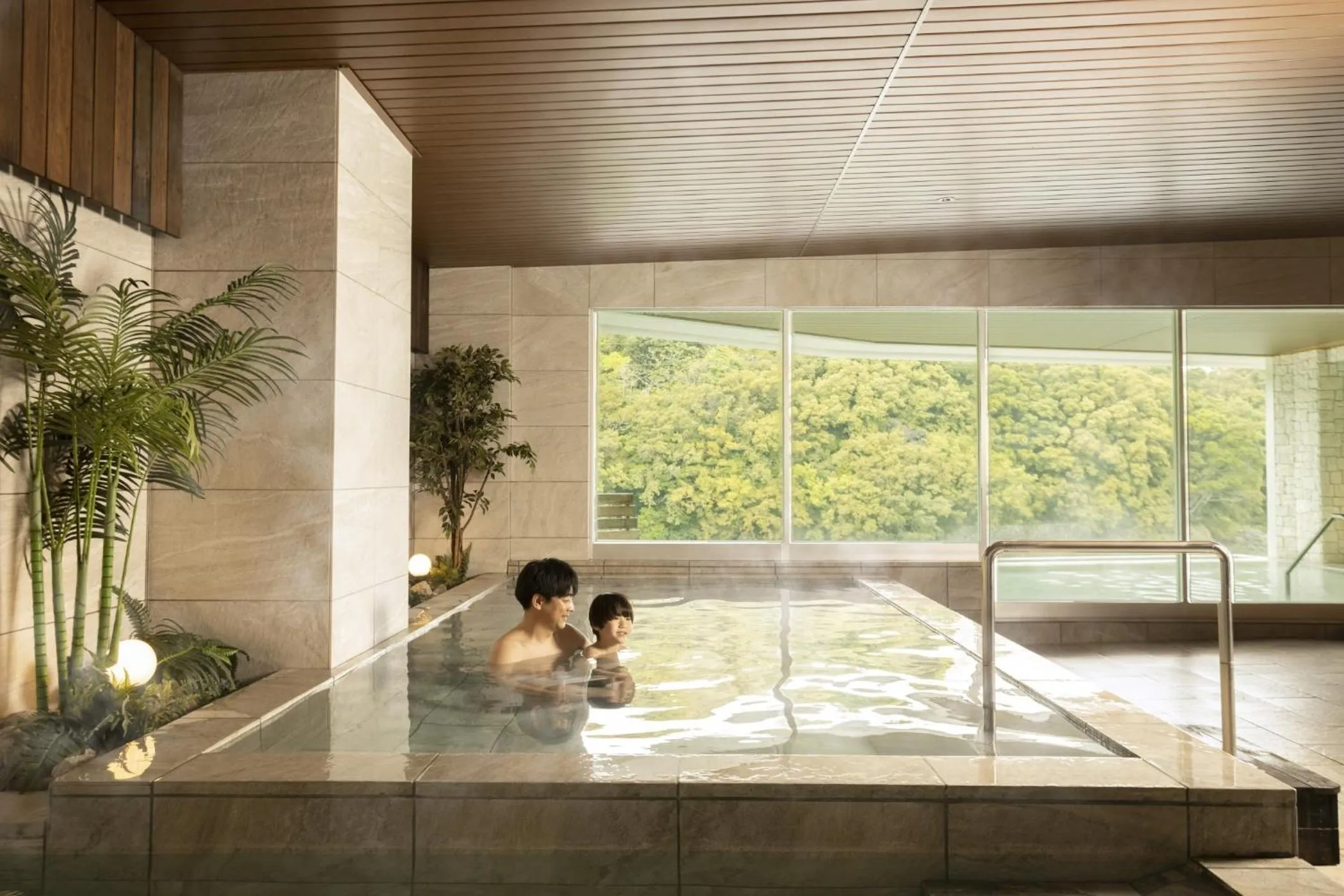 Hot Spring Bath in Ooedo Onsen Monogatari Premium Toba Saichoraku