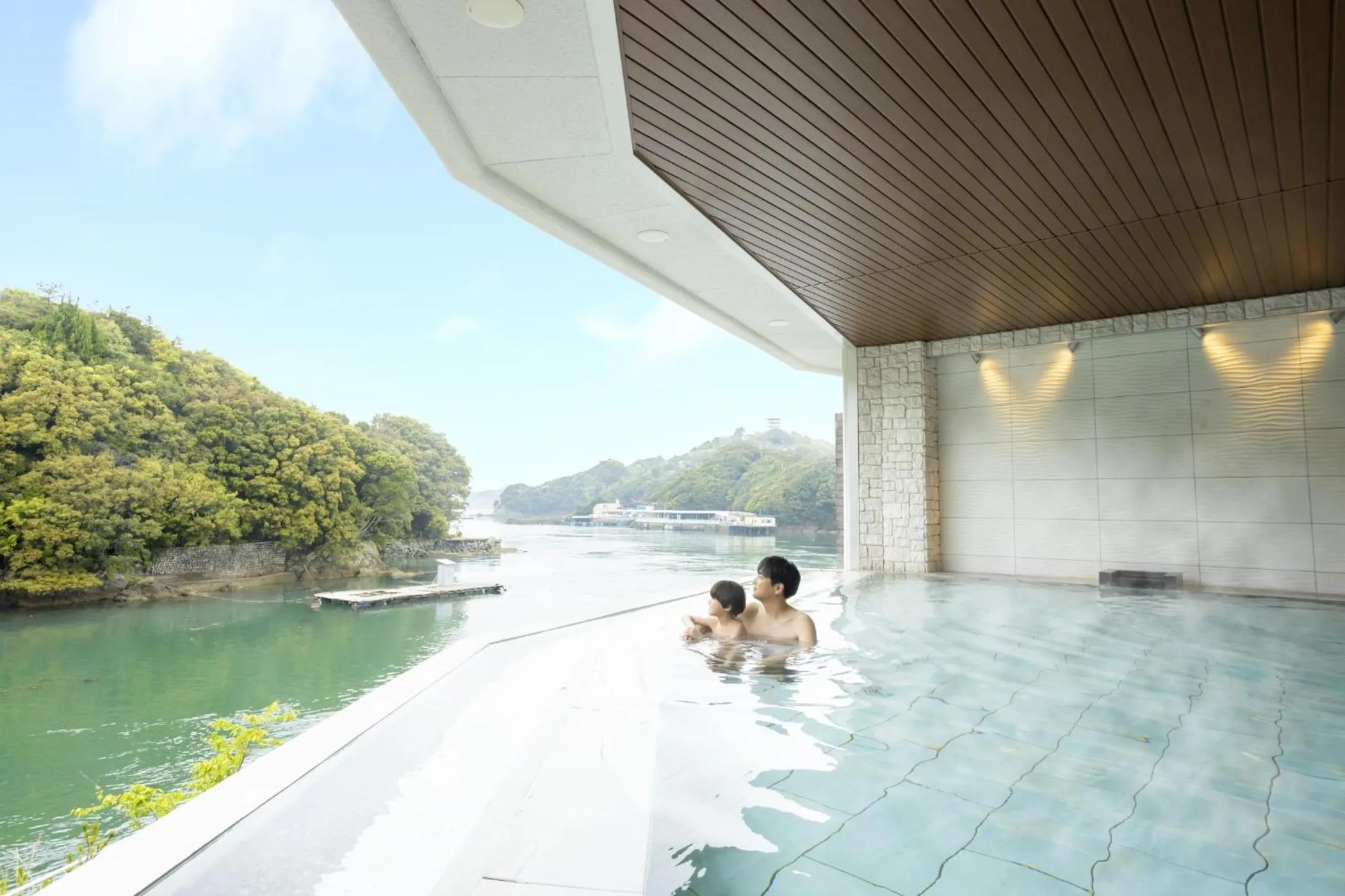 Hot Spring Bath in Ooedo Onsen Monogatari Premium Toba Saichoraku