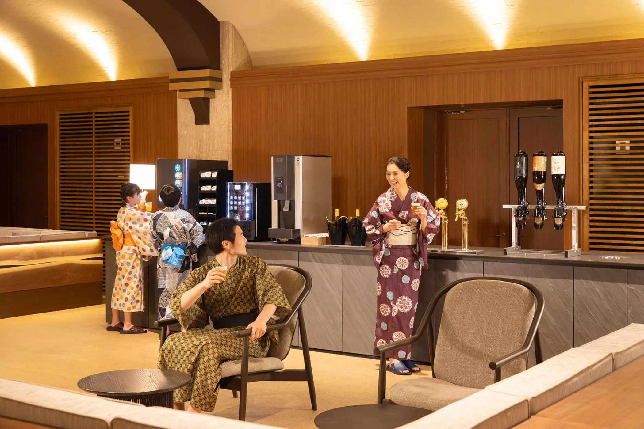 Lounge or bar in Ooedo Onsen Monogatari Premium Enakyo