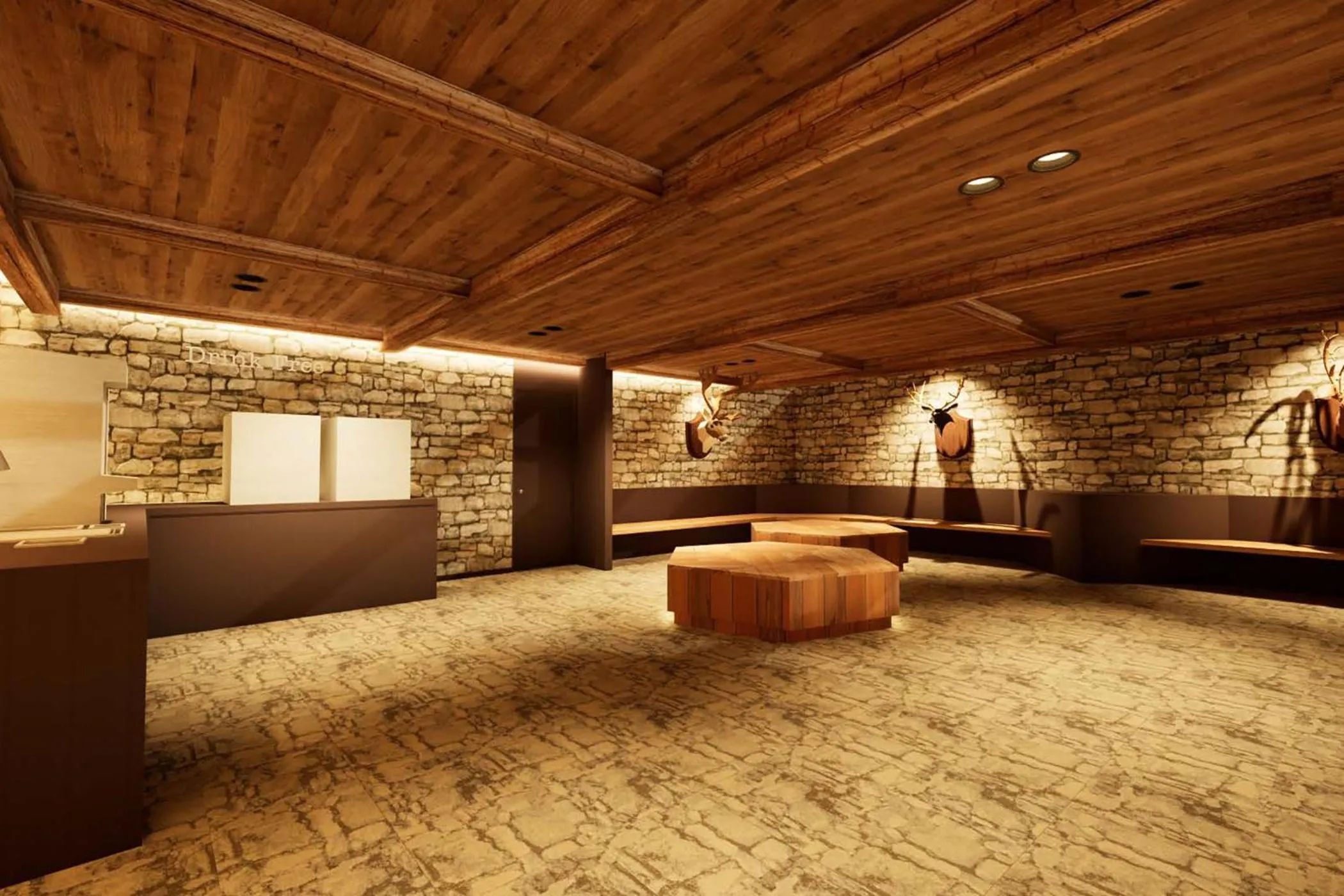 Lounge or bar in Ooedo Onsen Monogatari Premium Enakyo