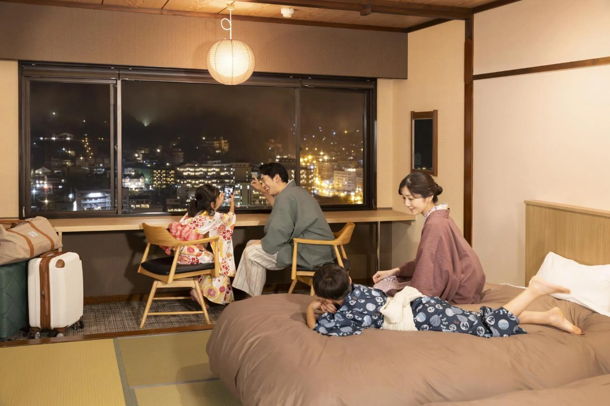 Photo of the whole room, Bed in Ooedo Onsen Monogatari Premium Gero Honkan