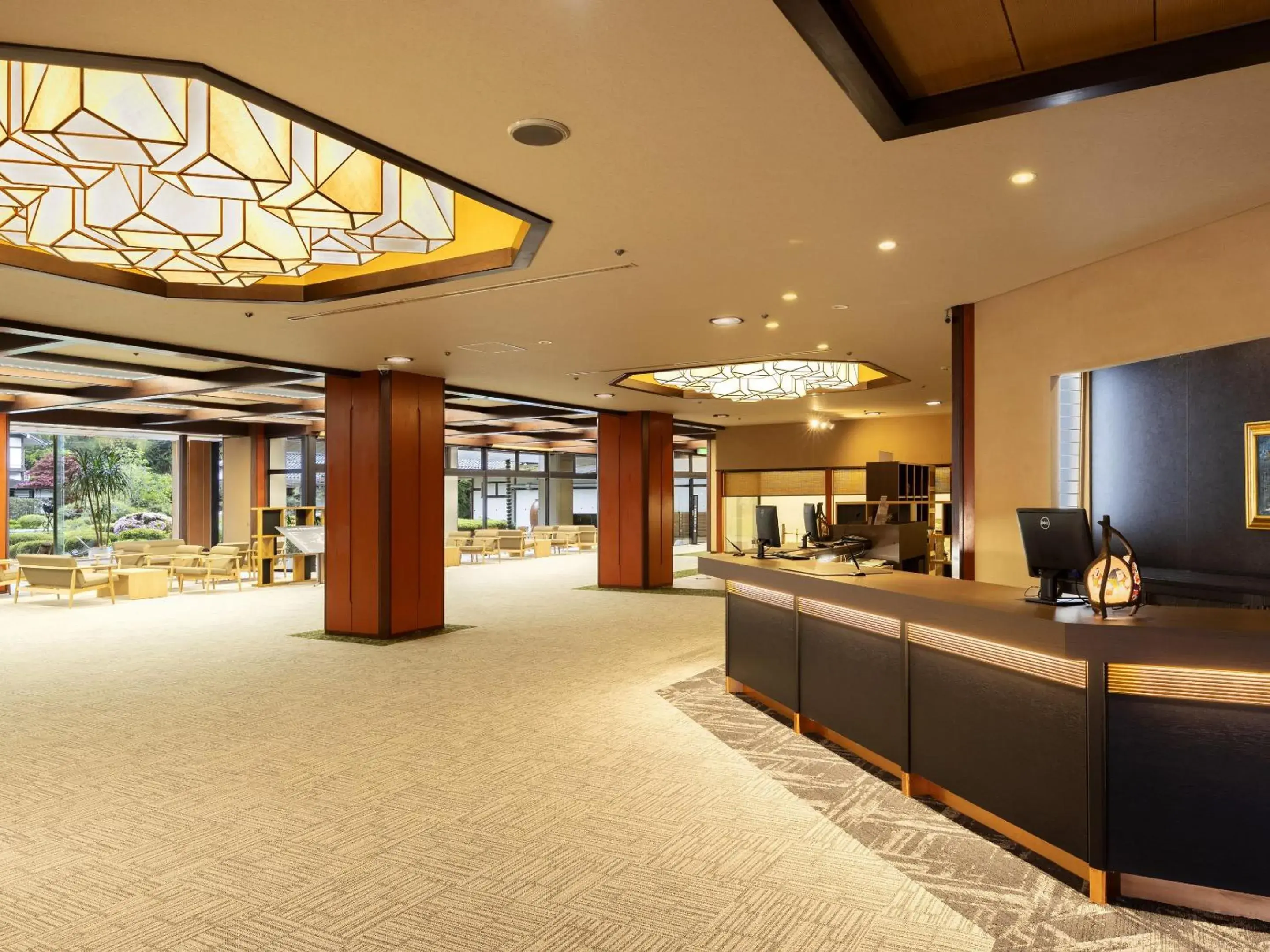 Lobby or reception in Ooedo Onsen Monogatari Premium Saiki Bekkan Lobby or reception in Ooedo Onsen Monogatari Premium Saiki Bekkan