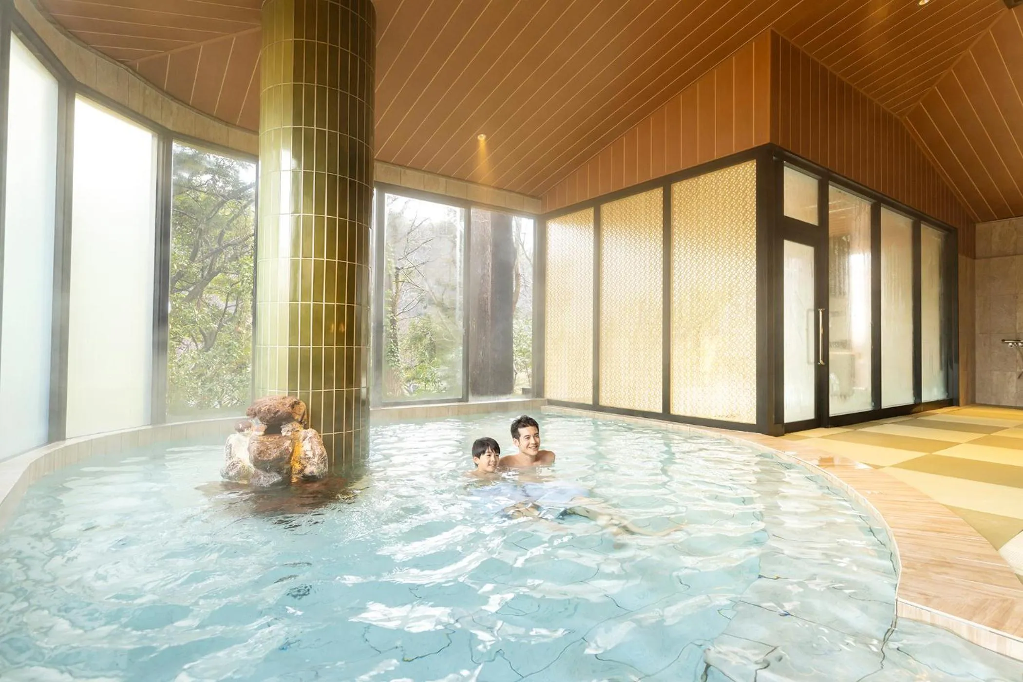 Public Bath in Ooedo Onsen Monogatari Premium Yamanaka Grand Hotel