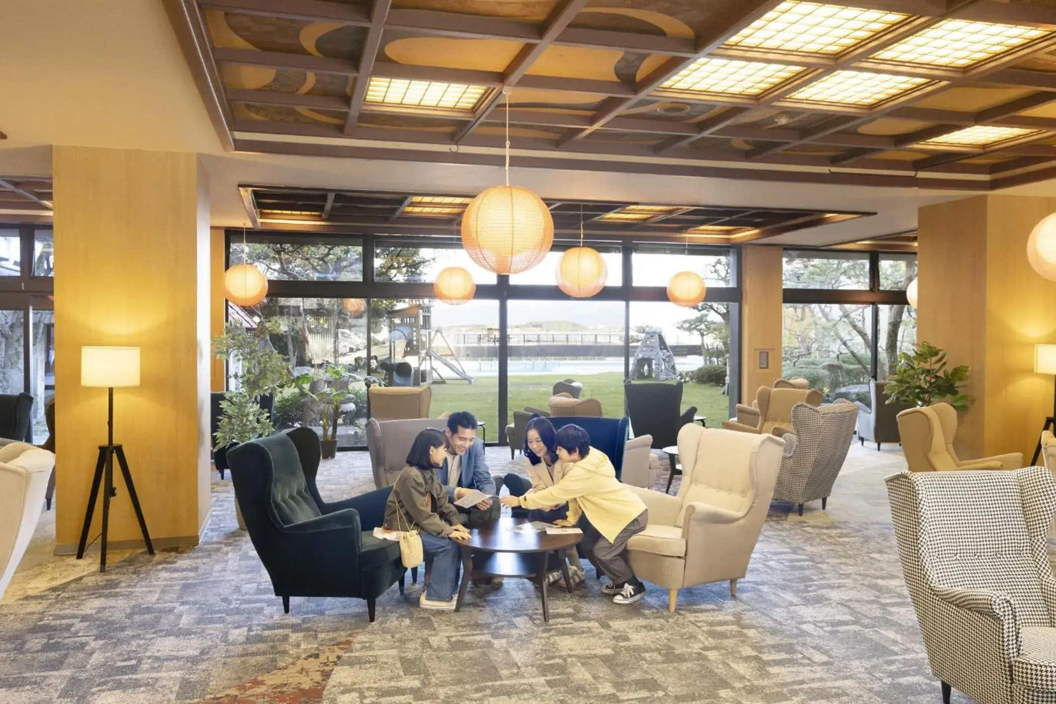 Lobby or reception in Ooedo Onsen Monogatari Premium Kaga Maruya Lobby or reception in Ooedo Onsen Monogatari Premium Kaga Maruya