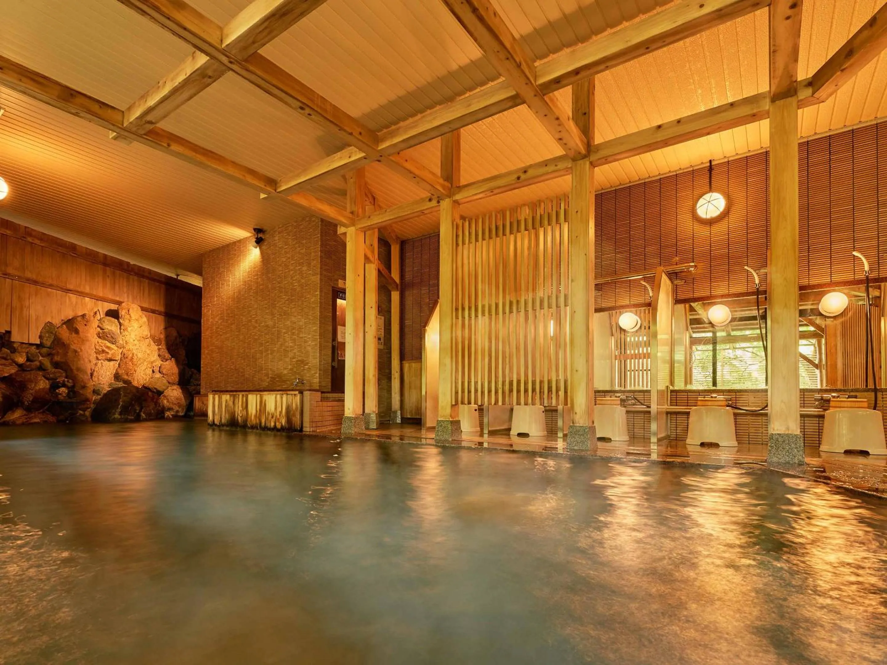 Public Bath in Ooedo Onsen Monogatari Yamanaka Saichoraku