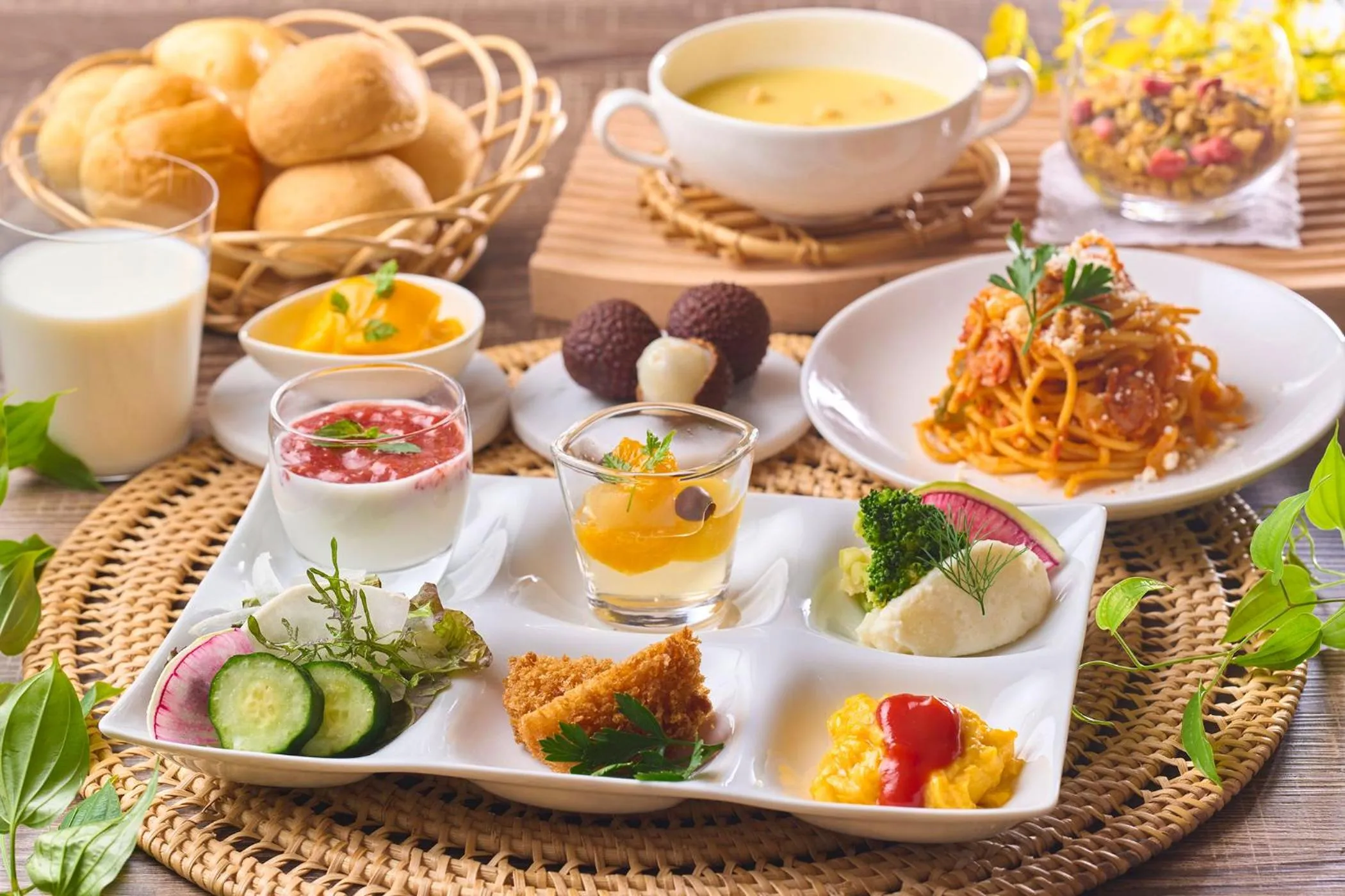 Breakfast in Ooedo Onsen Monogatari Yamanaka Saichoraku