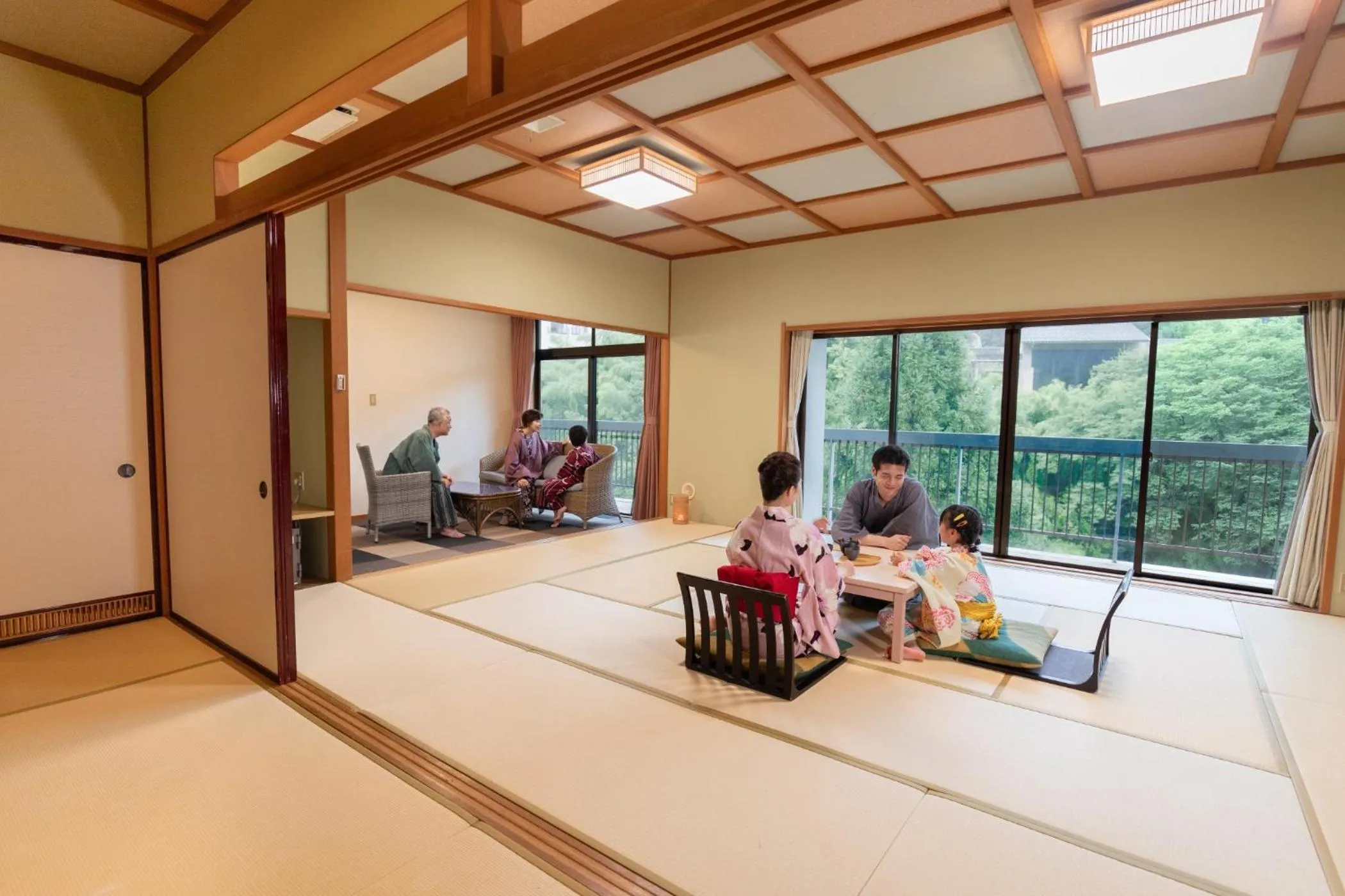 Photo of the whole room in Ooedo Onsen Monogatari Yamanaka Saichoraku