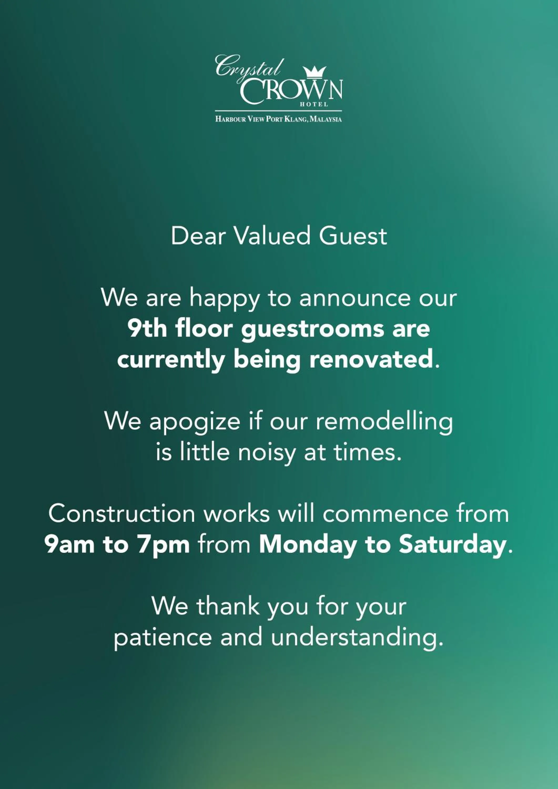 Property logo or sign in Crystal Crown Hotel Harbour View, Port Klang