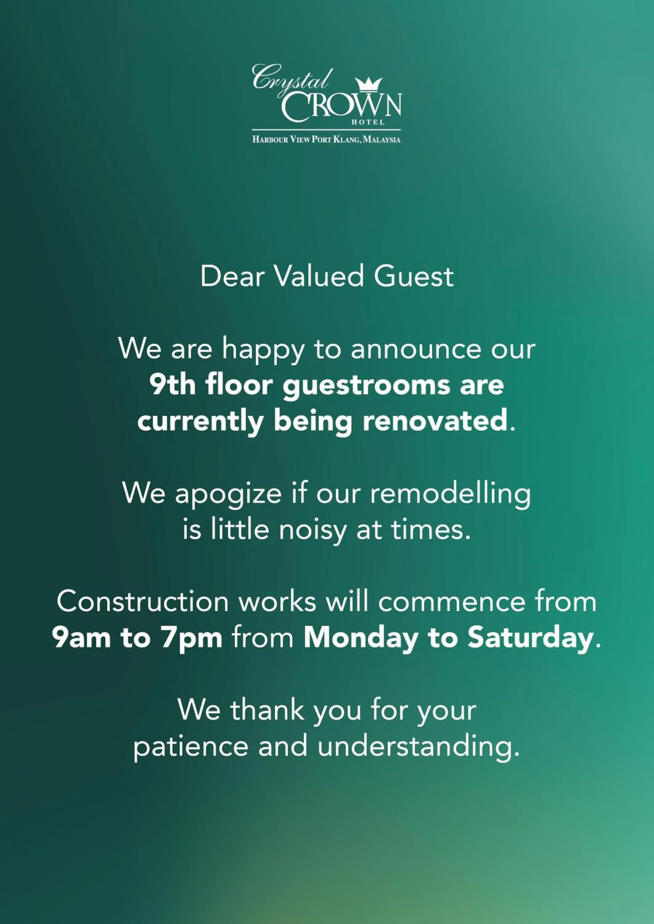 Property logo or sign in Crystal Crown Hotel Harbour View, Port Klang Property logo or sign in Crystal Crown Hotel Harbour View, Port Klang