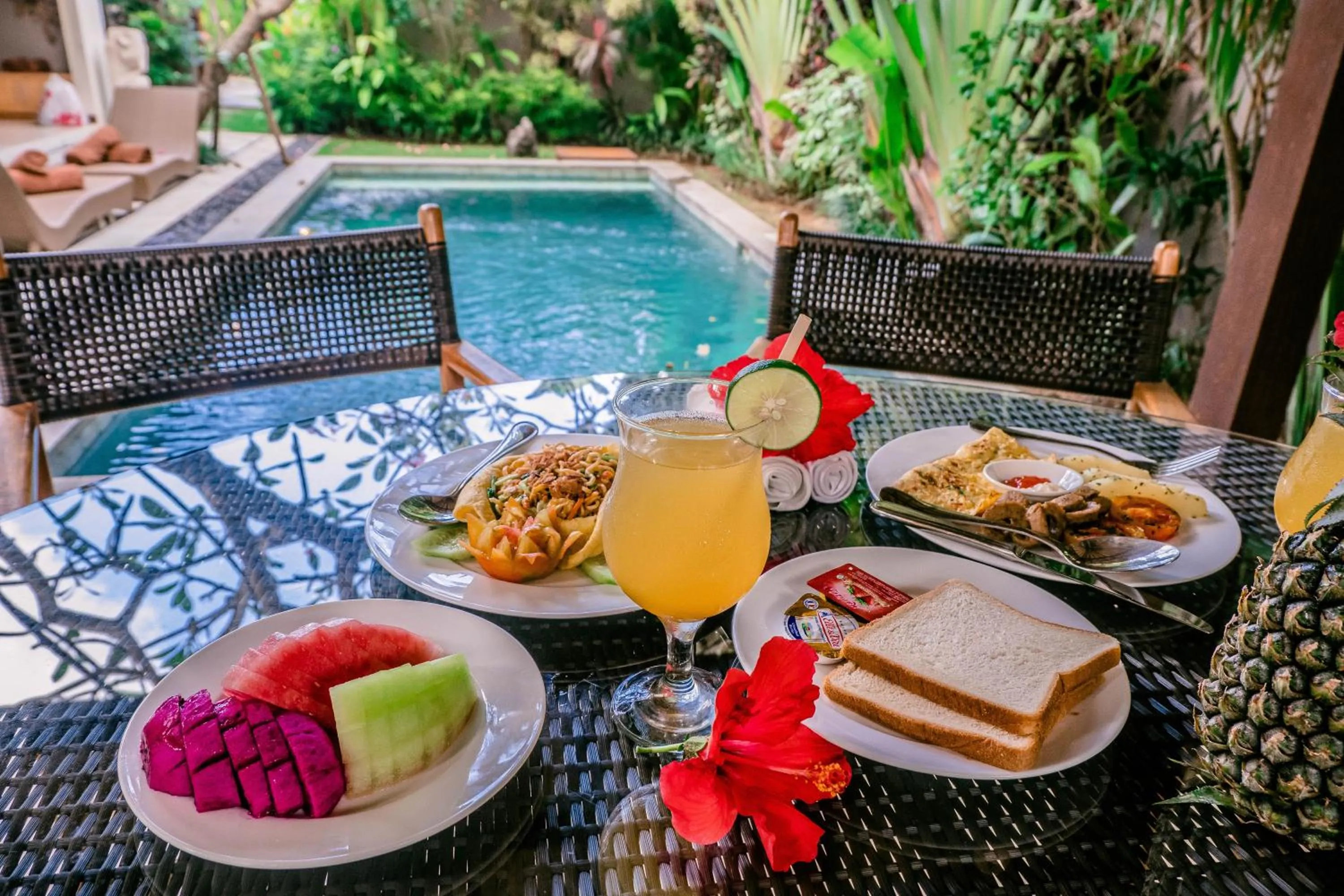Breakfast in Desa Di Bali Villas