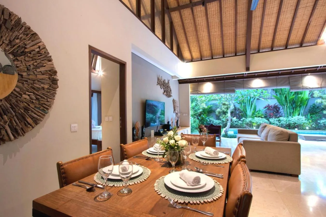 Dining area in Desa Di Bali Villas